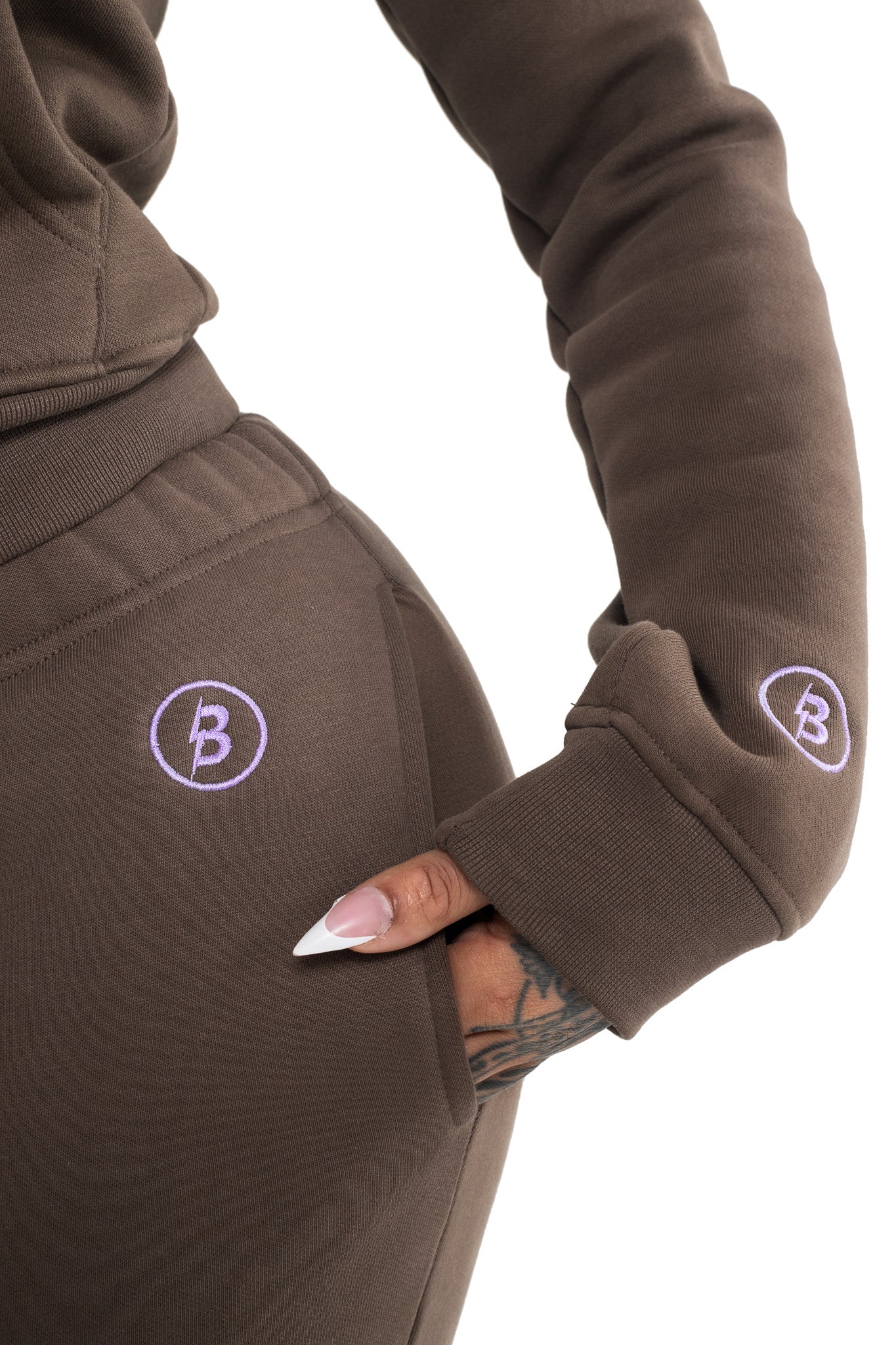 BACKSHOT SWEATPANTS 2.0 (BROWN/LAVENDER)