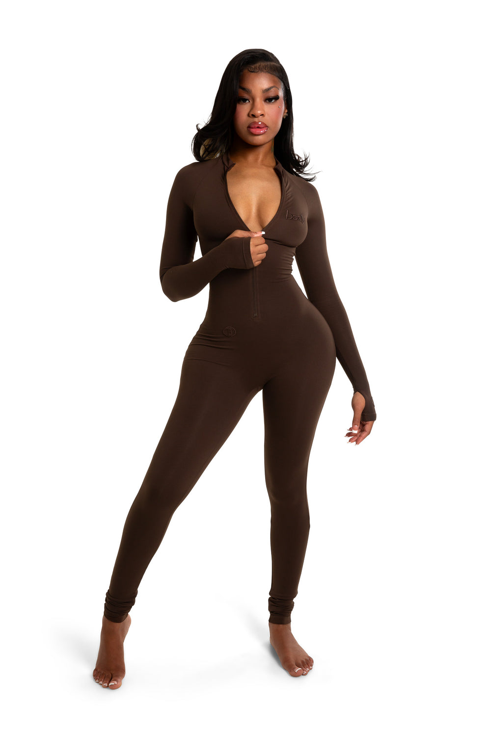 BASICS JUMPSUIT (CHOCOLATE BROWN)