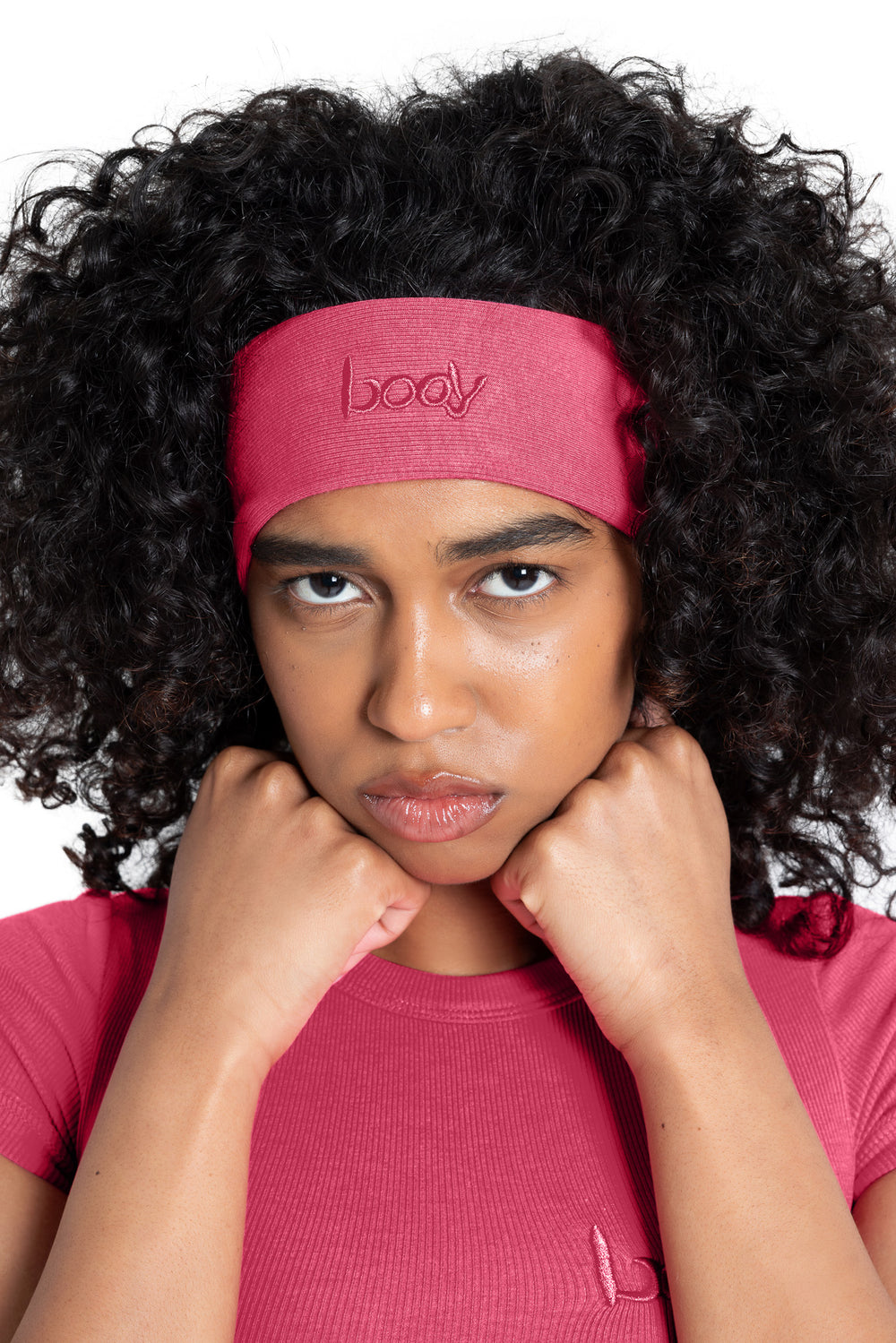 RIBBED HEADBAND ESSENTIAL (STRAWBERRY)