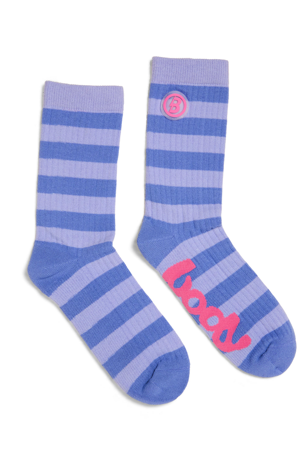 STRIPED KNIT SOCKS (LAVENDER/PINK)