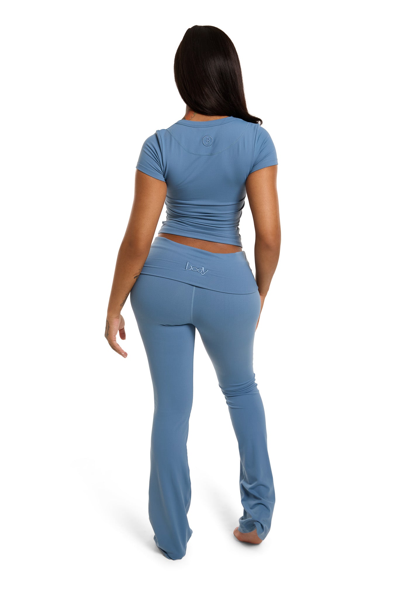 YOGA FULL LENGTH TOP (DENIM BLUE)