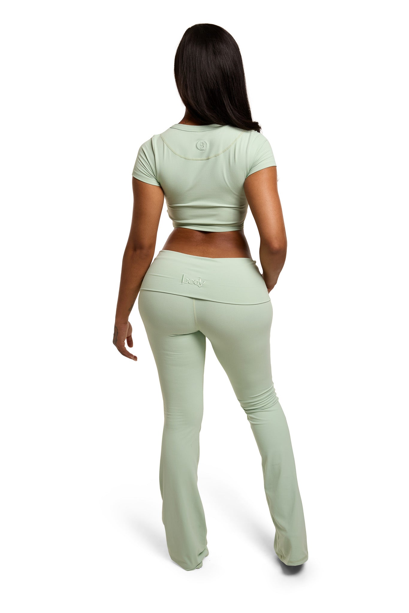 YOGA CROP TOP (SEA-FOAM GREEN)