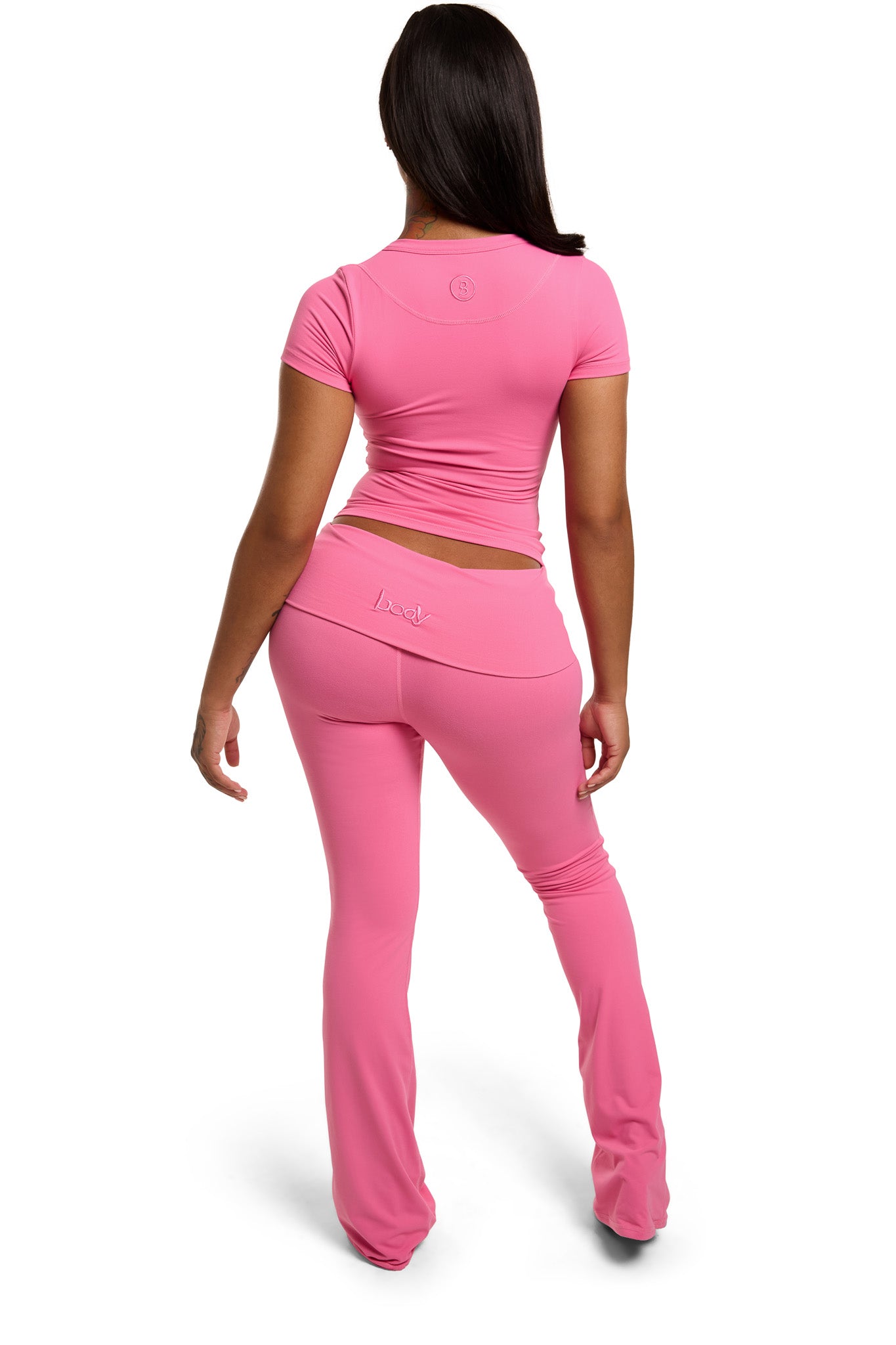 YOGA FULL LENGTH TOP (BUBBLEGUM PINK)