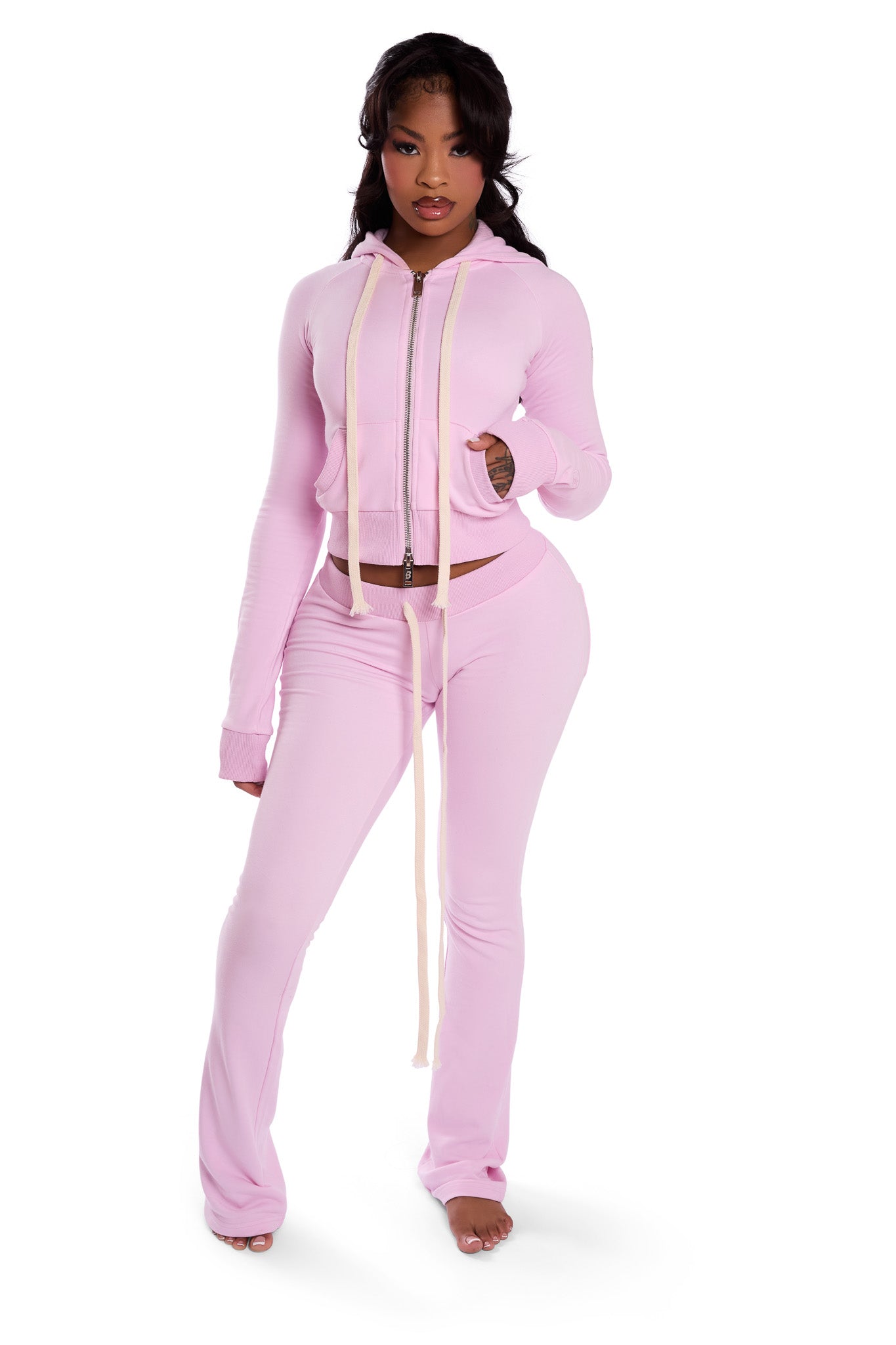 BODY KNITWEAR PANTS (BABY PINK)