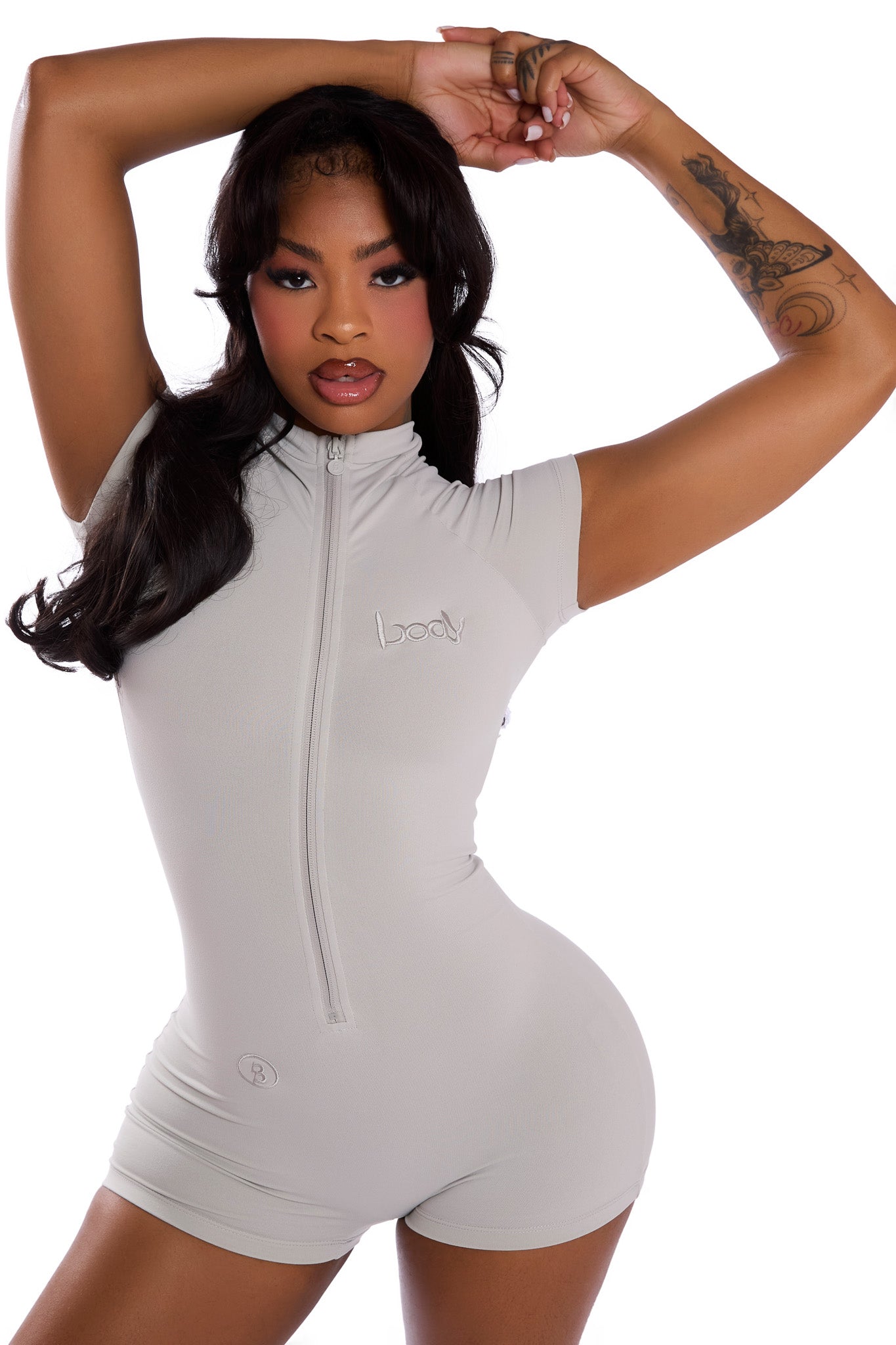 BASICS ROMPER (SLATE)