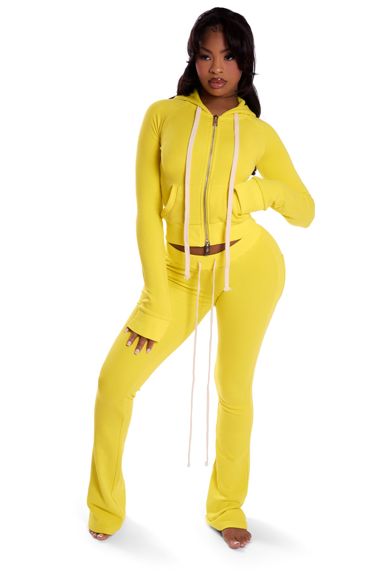BODY KNITWEAR PANTS (YELLOW)