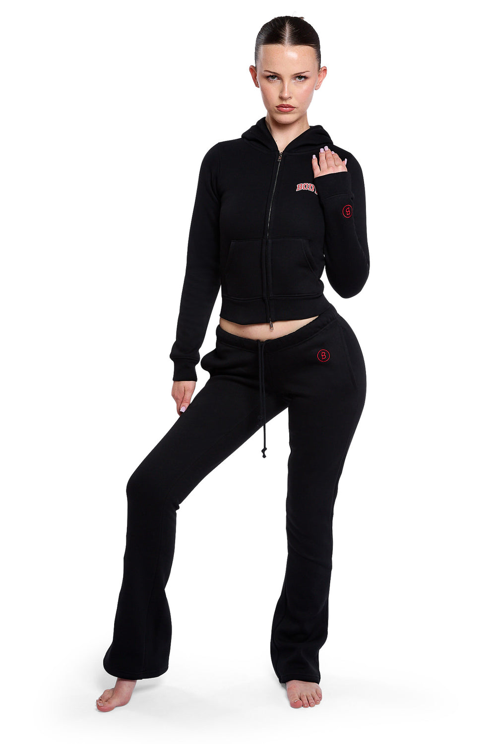 BACKSHOT SWEATPANTS 2.0 (BLACK/RED)