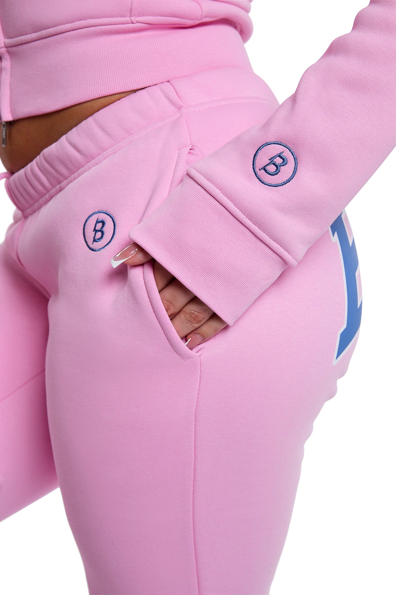 BACKSHOT SWEATPANTS 2.0 (BUBBLEGUM PINK/BLUE)
