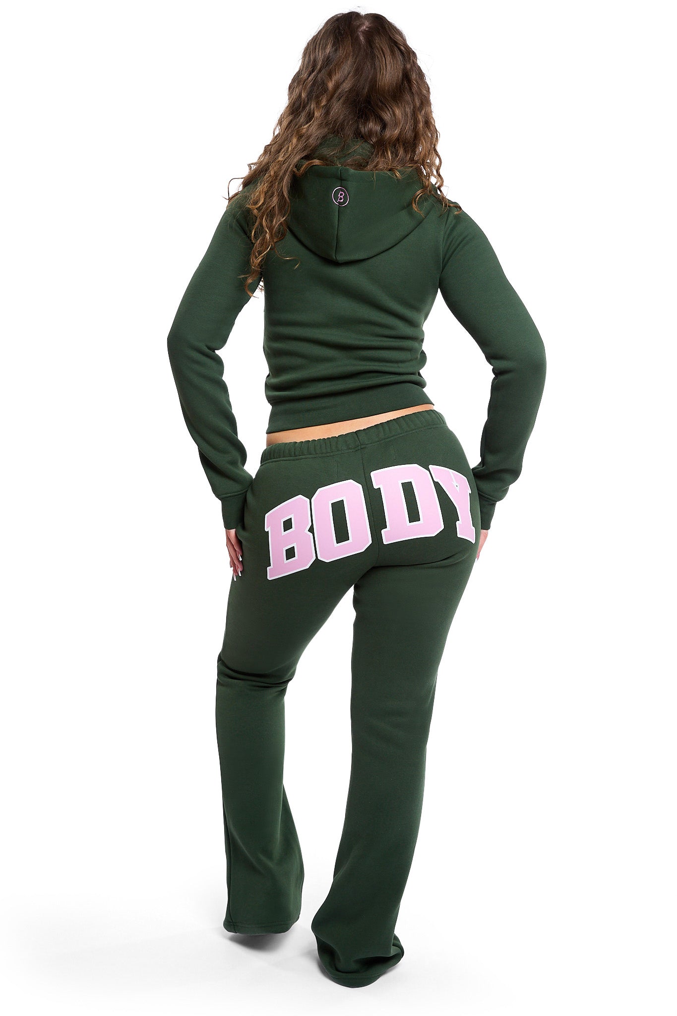 BACKSHOT SWEATPANTS 2.0 (FOREST GREEN/PINK)
