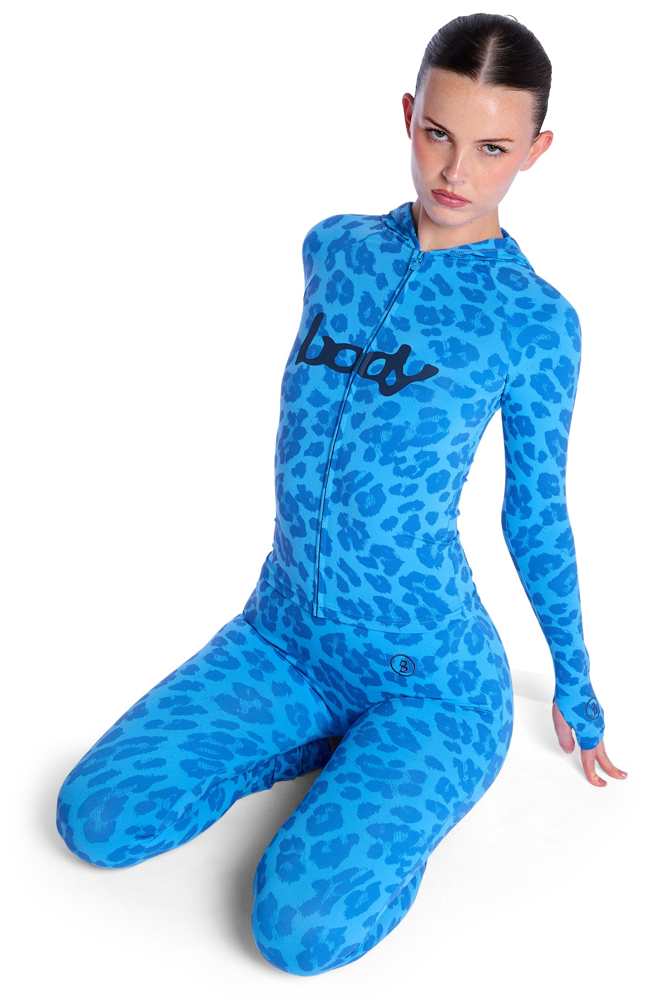 BASICS ULTRA LOW-RISE LEGGINGS 2.0 (ELECTRIC BLUE/BLACK)