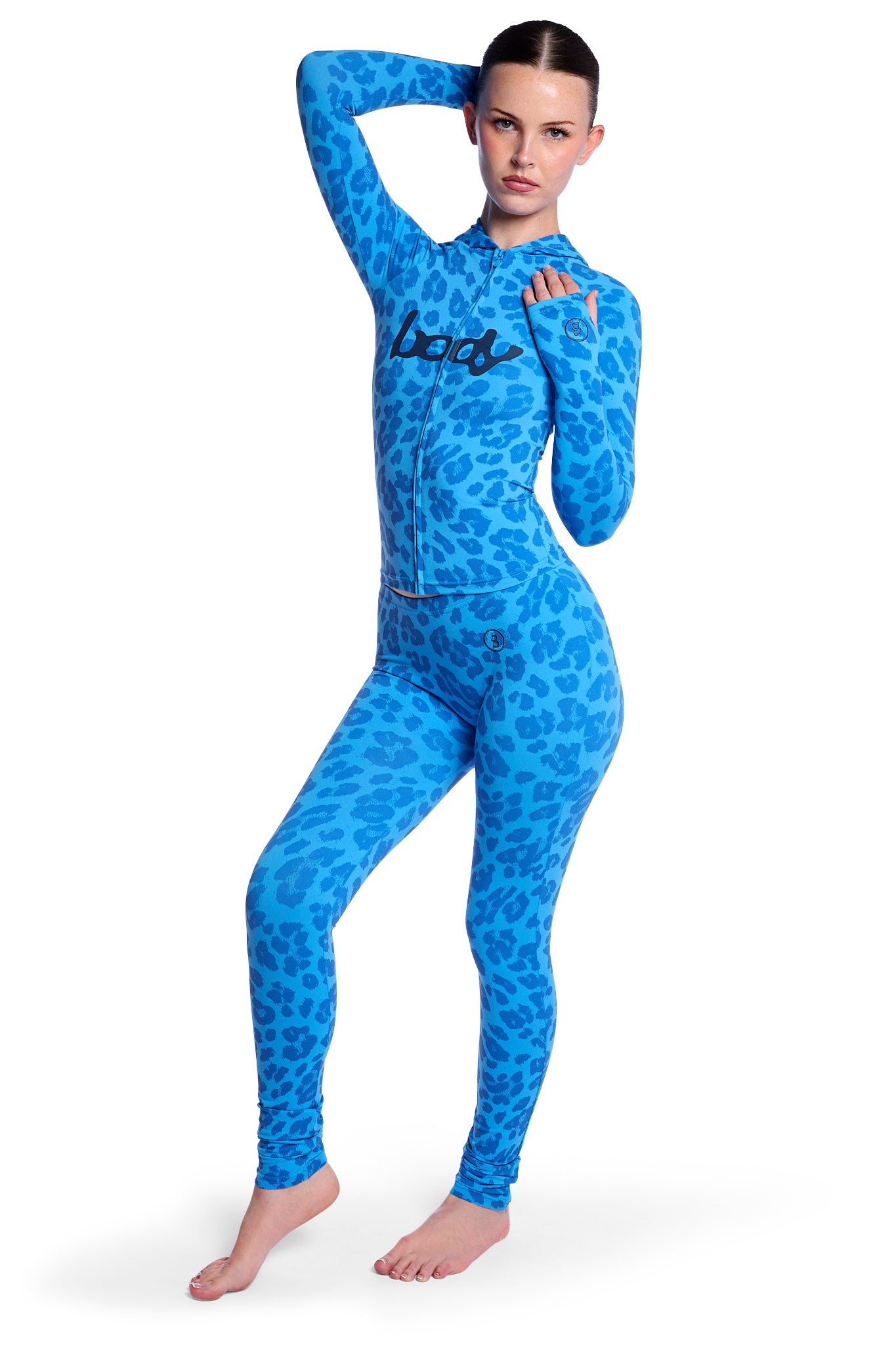 BASICS ULTRA LOW-RISE LEGGINGS 2.0 (ELECTRIC BLUE/BLACK)