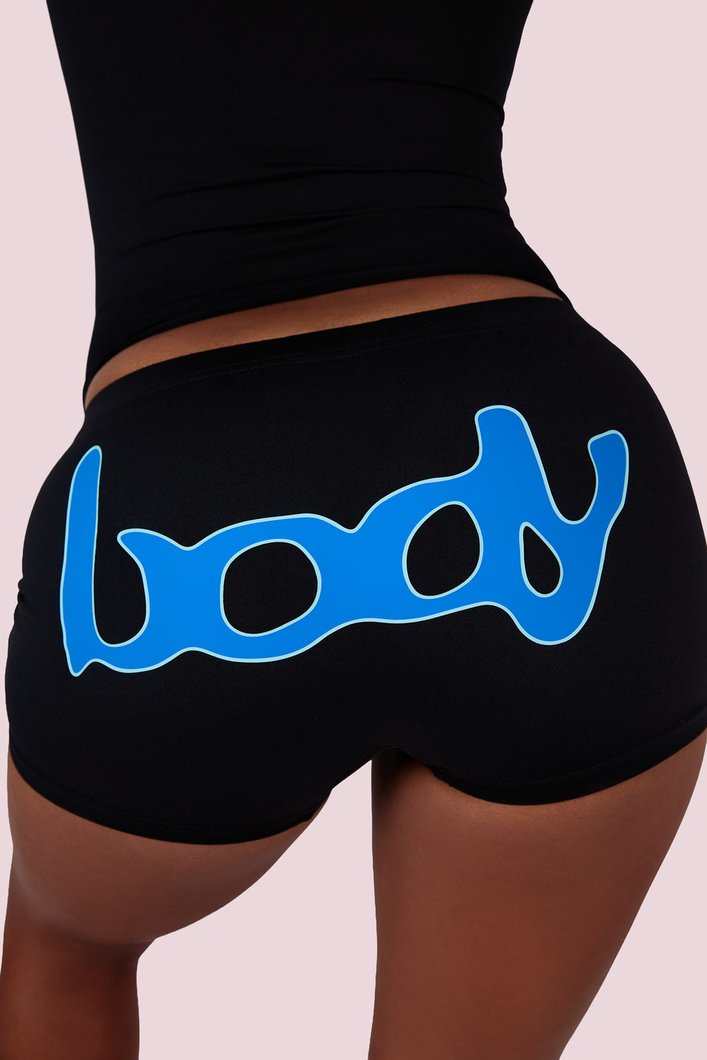 BODY BASICS 2.0 SHORTS (BLACK/CERULEAN BLUE)