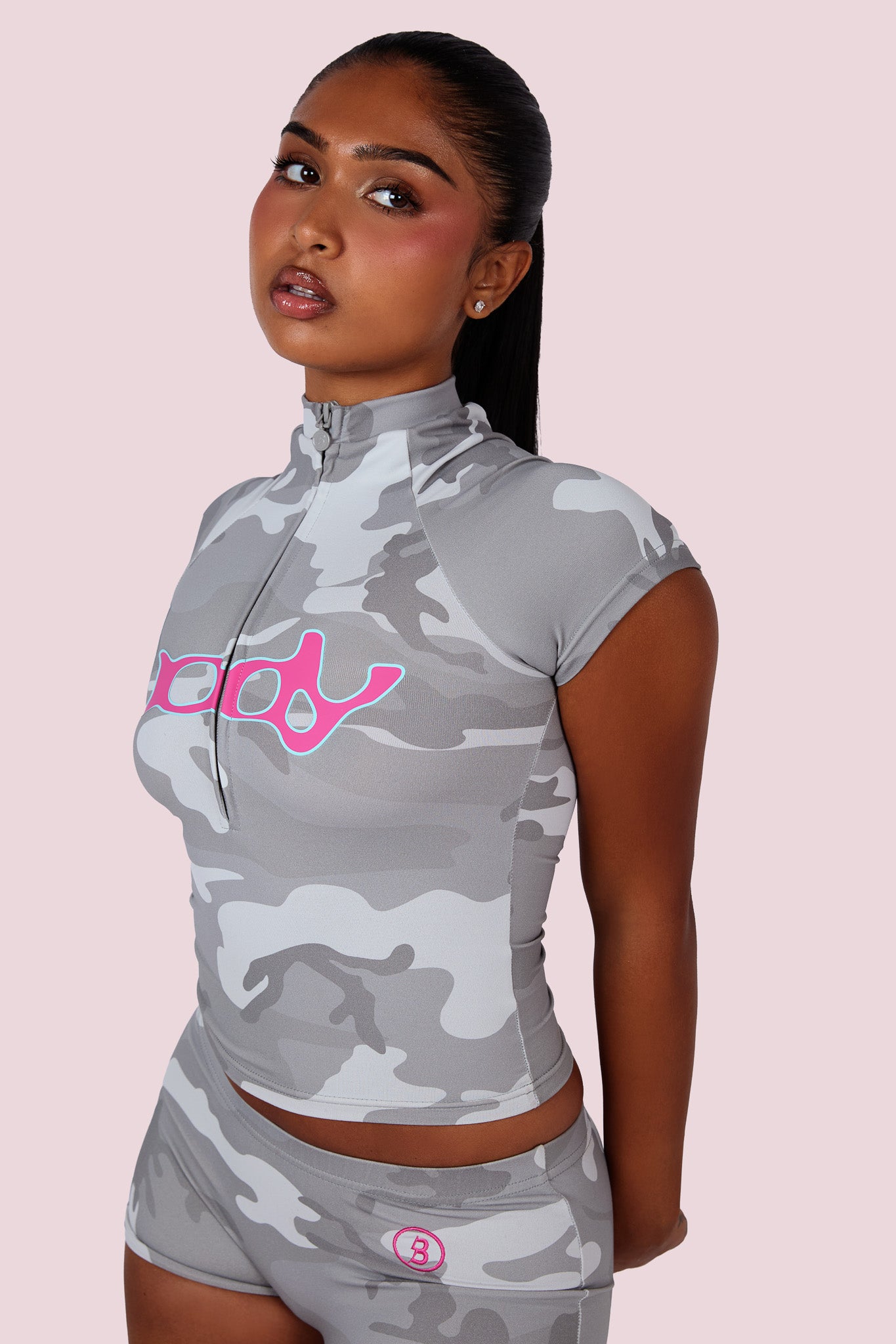 BODY BASICS 2.0 RAGLAN (SNOW CAMO/NEON PINK)
