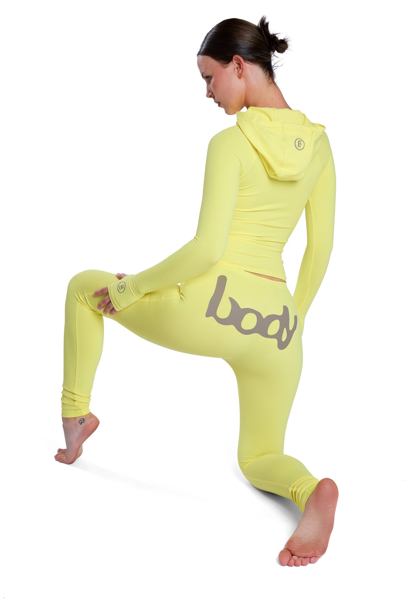 BASICS HOODIE 2.0 (CANARY YELLOW/TAUPE)