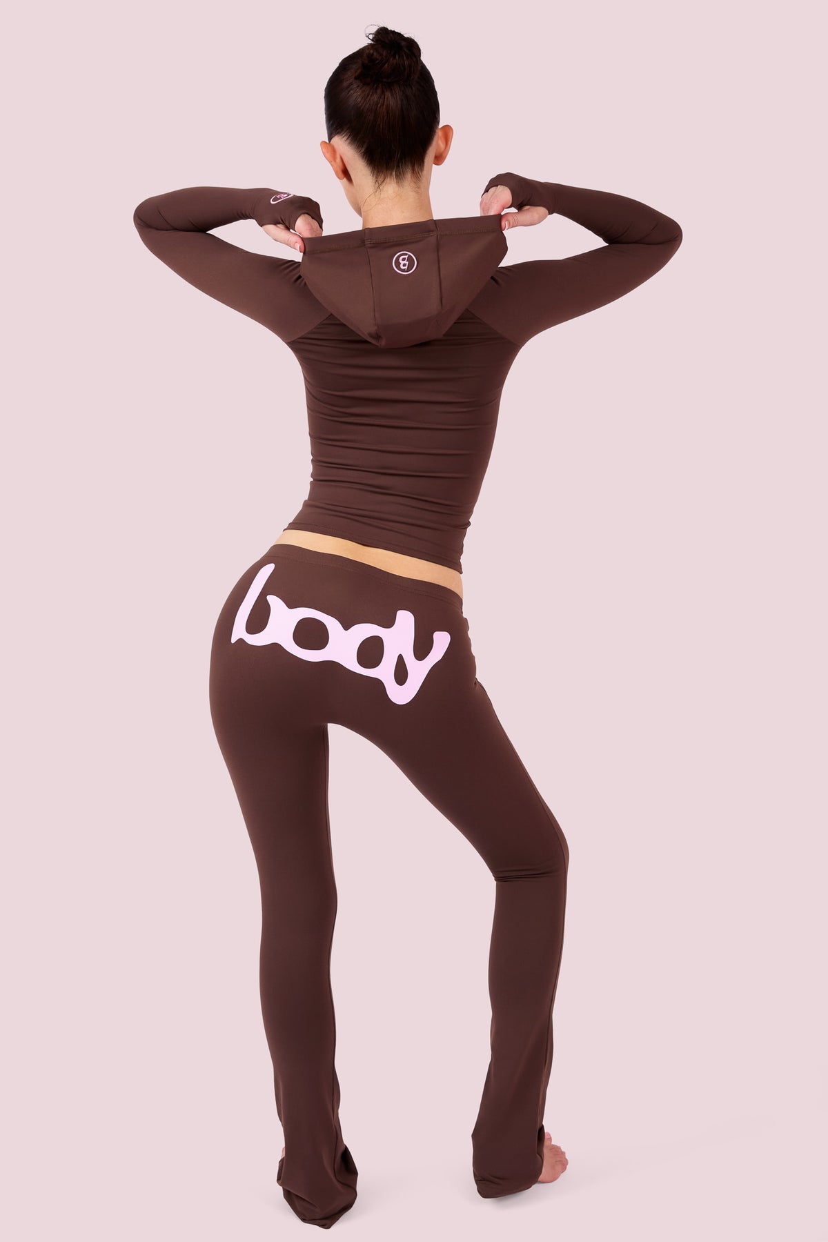 BODY BASICS 2.0 ULTRA LOW-RISE LEGGINGS (BROWN/PINK)