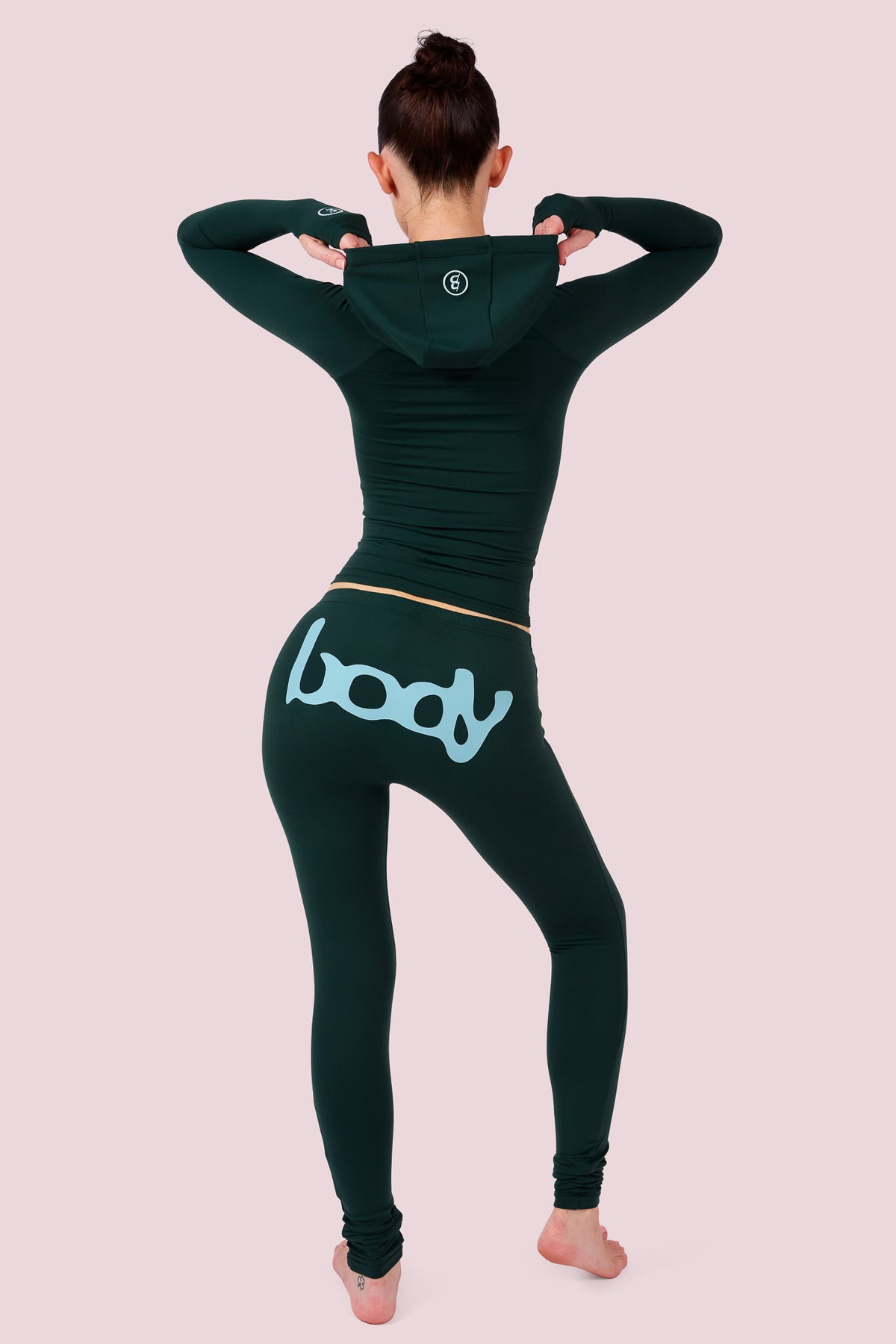 BODY BASICS 2.0 ULTRA LOW-RISE LEGGINGS (EMERALD GREEN/TEAL BLUE)
