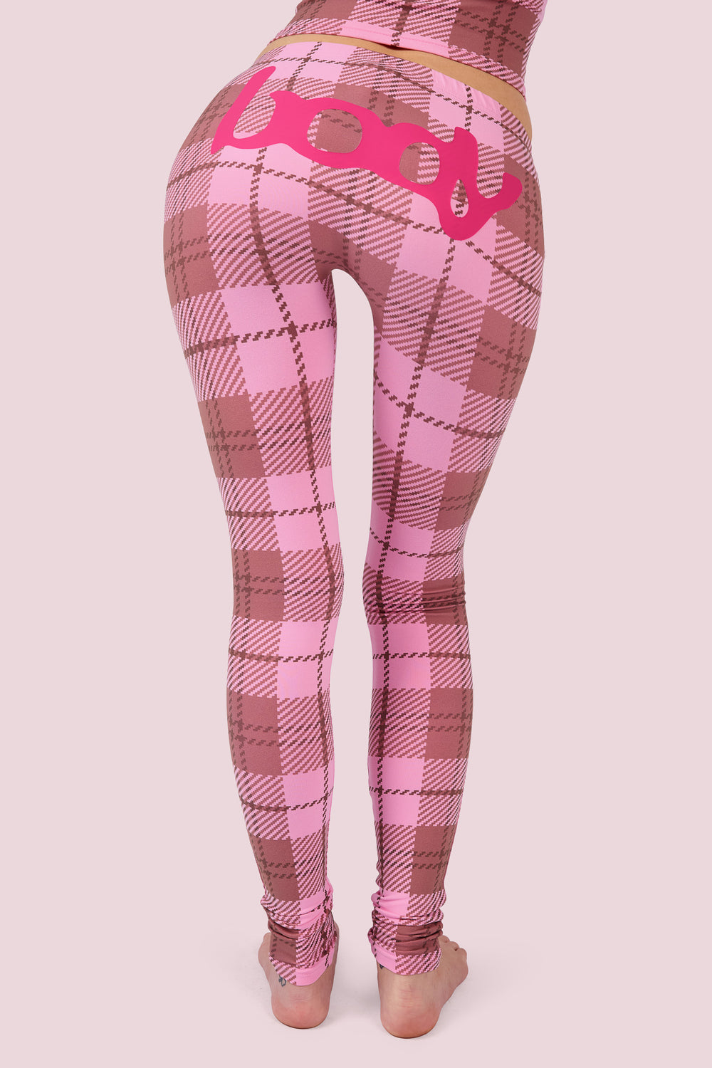 BODY BASICS 2.0 ULTRA LOW-RISE LEGGINGS (PINK PLAID)