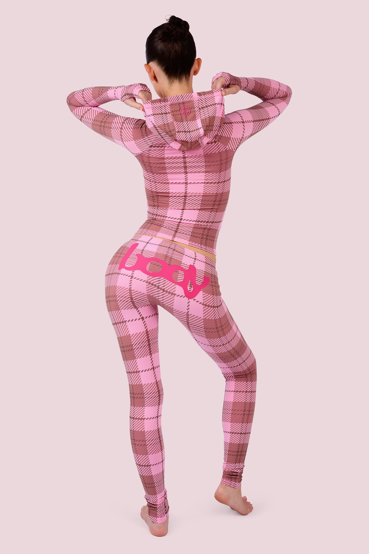 BODY BASICS 2.0 ULTRA LOW-RISE LEGGINGS (PINK PLAID)