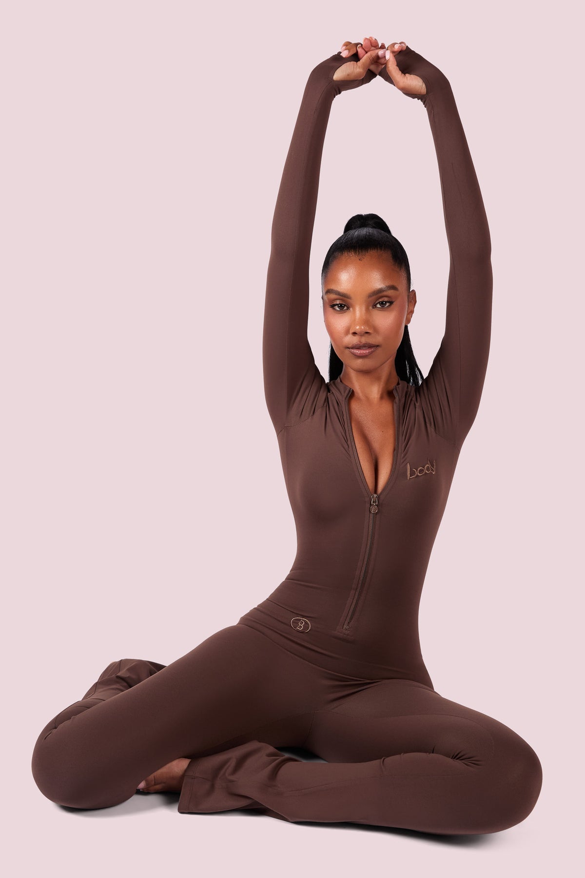 BASICS JUMPSUIT (BROWN)