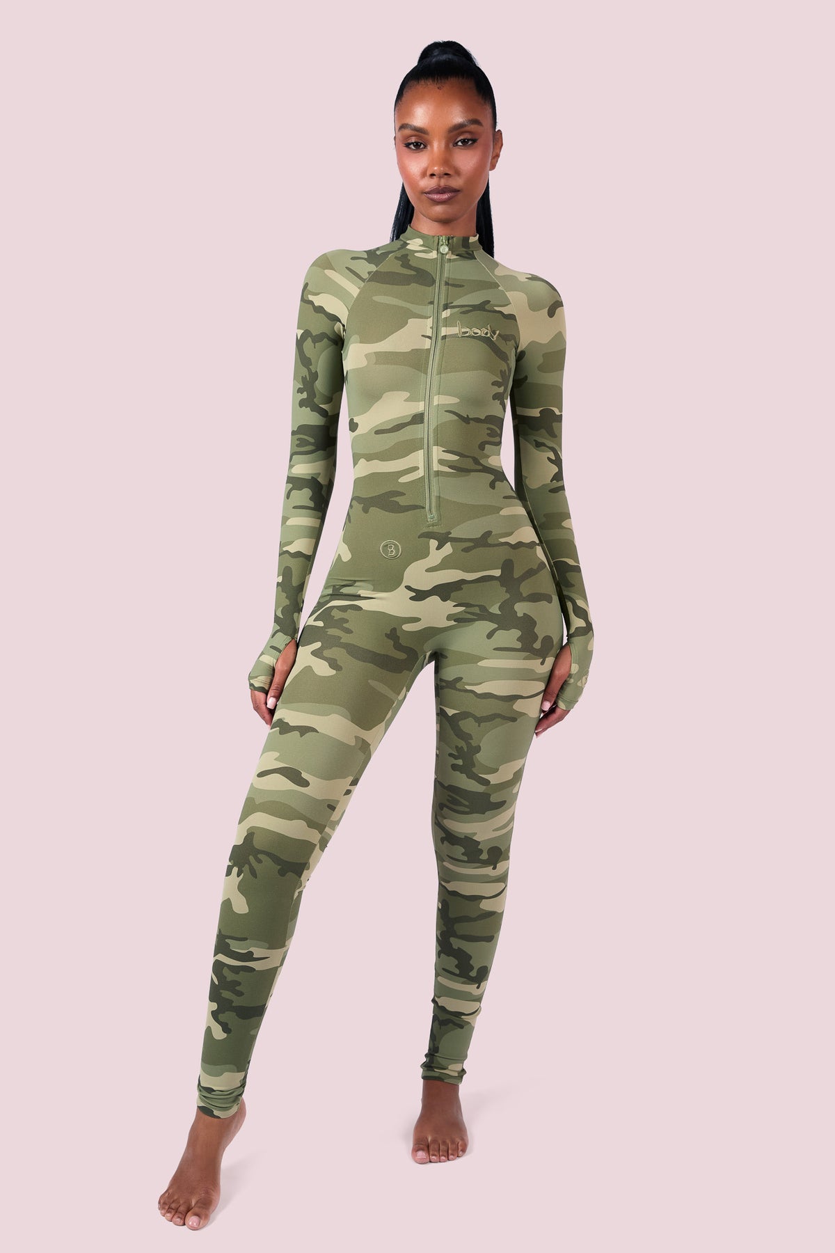 BASICS JUMPSUIT (LIGHT GREEN CAMO)