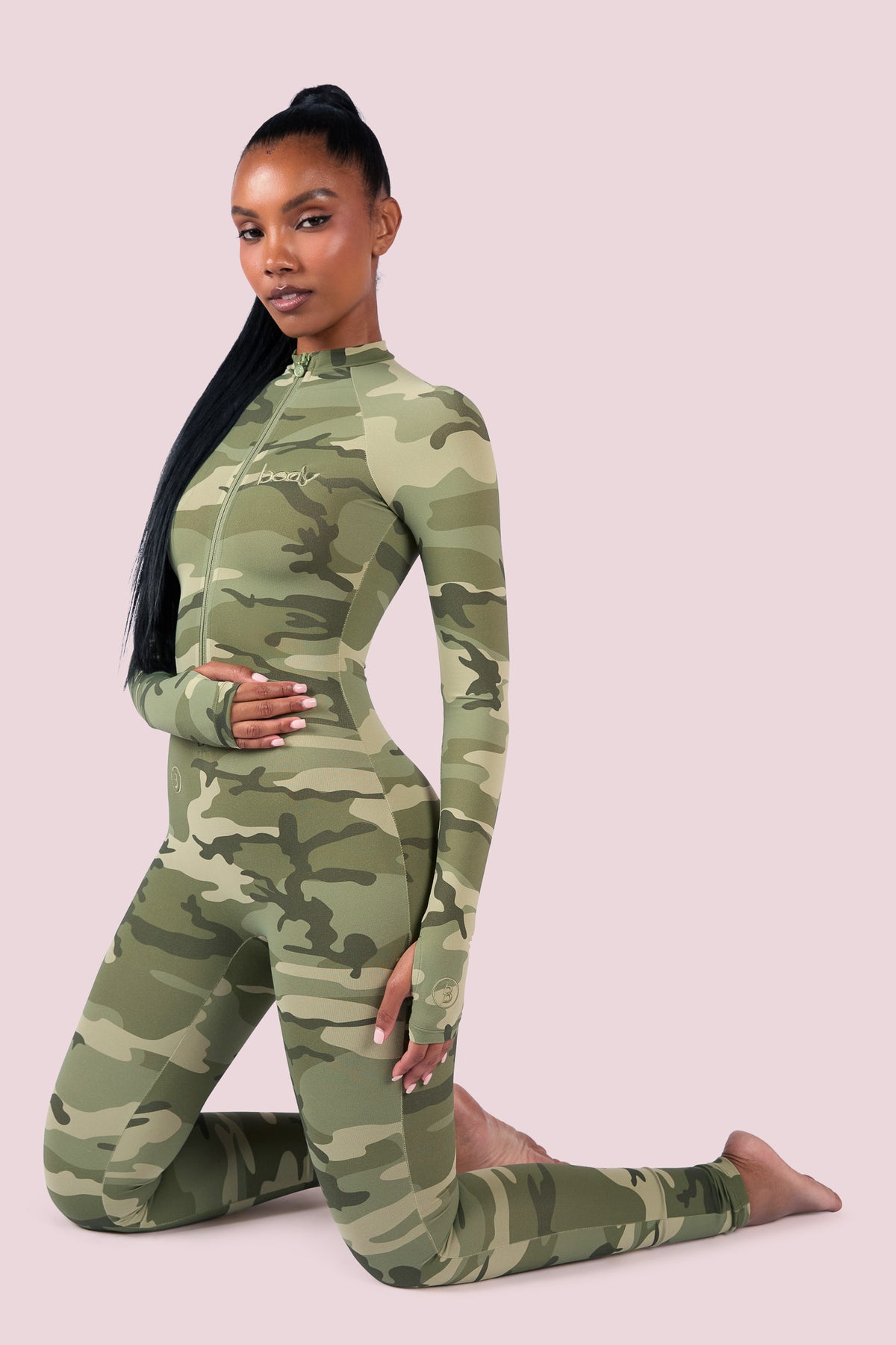 BASICS JUMPSUIT (LIGHT GREEN CAMO)