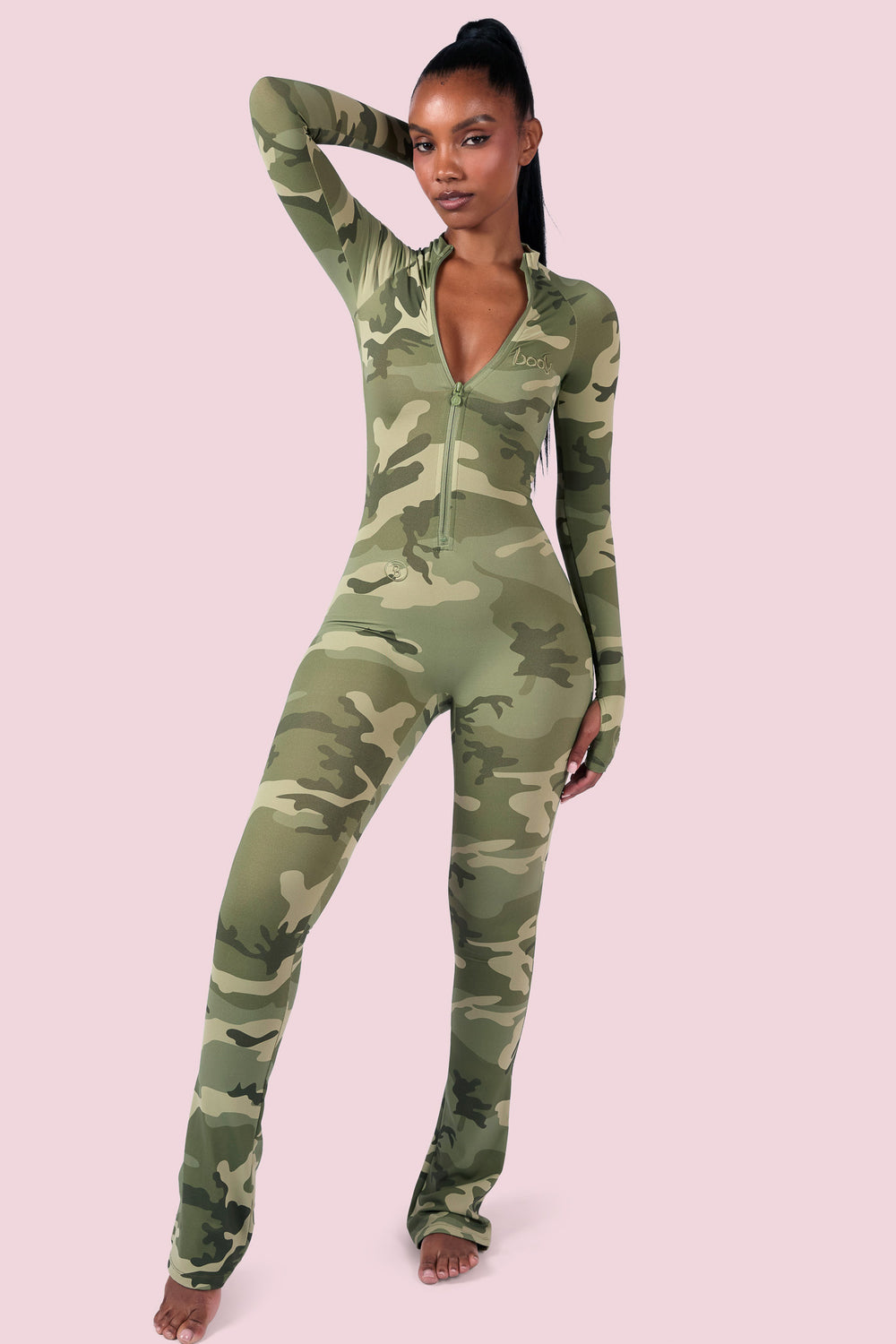 BASICS JUMPSUIT (LIGHT GREEN CAMO)