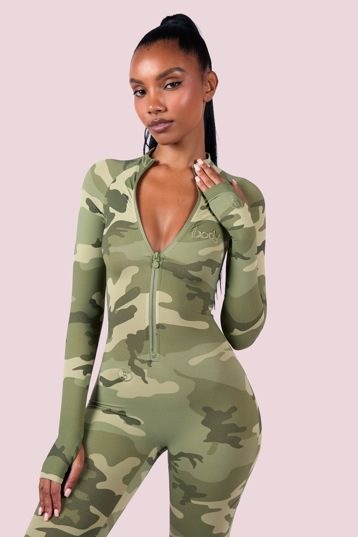 BASICS JUMPSUIT (LIGHT GREEN CAMO)