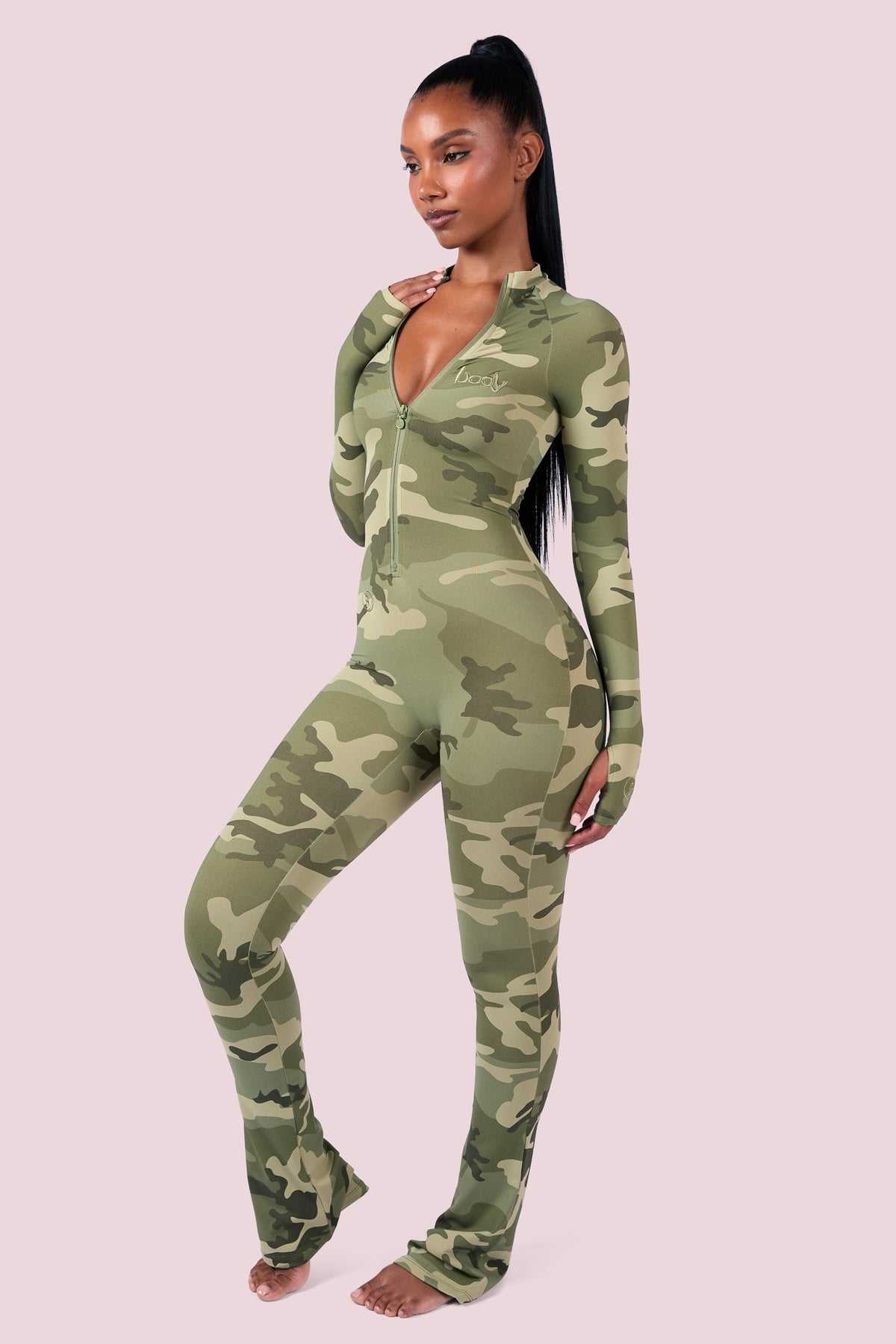 BASICS JUMPSUIT (LIGHT GREEN CAMO)