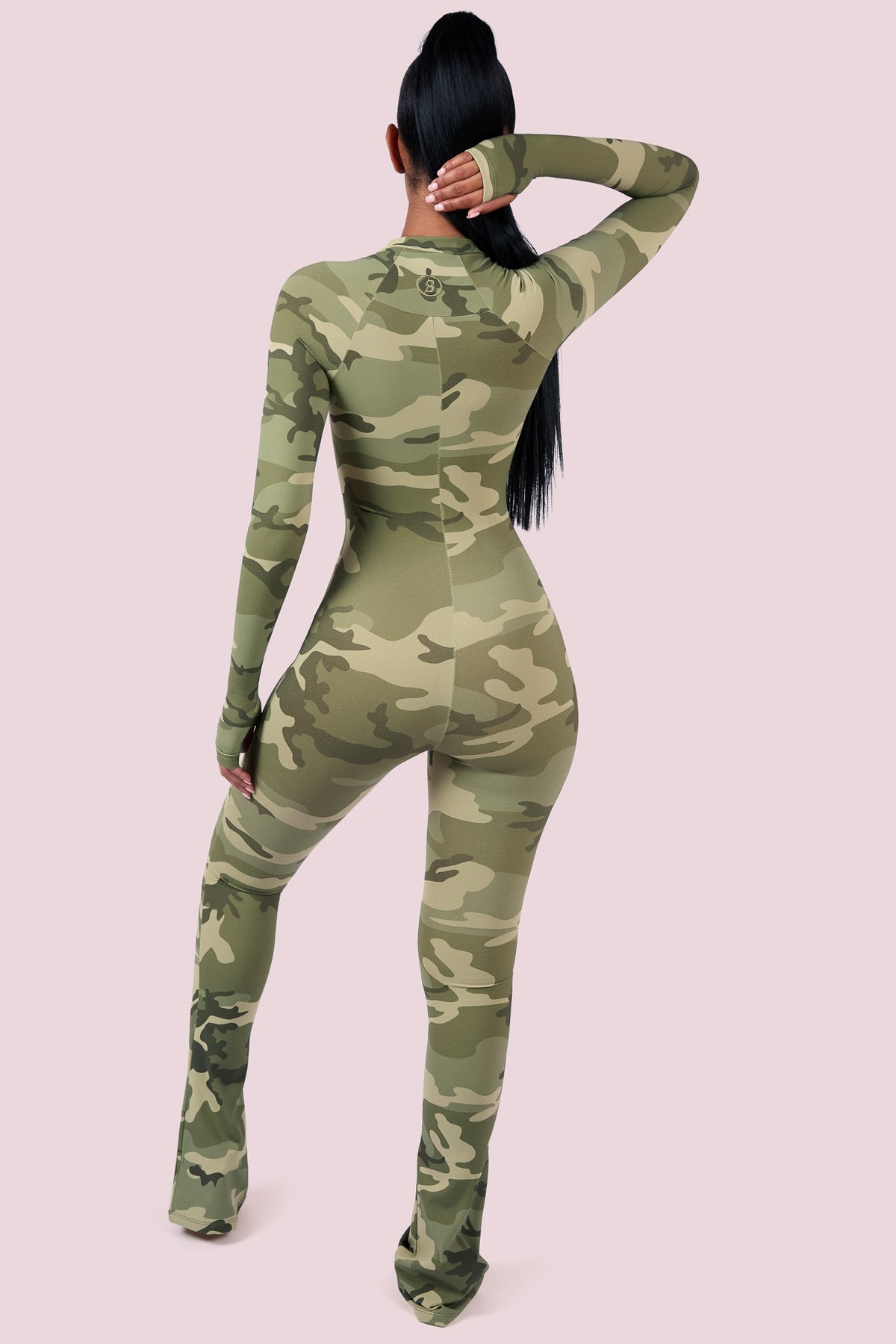 BASICS JUMPSUIT (LIGHT GREEN CAMO)