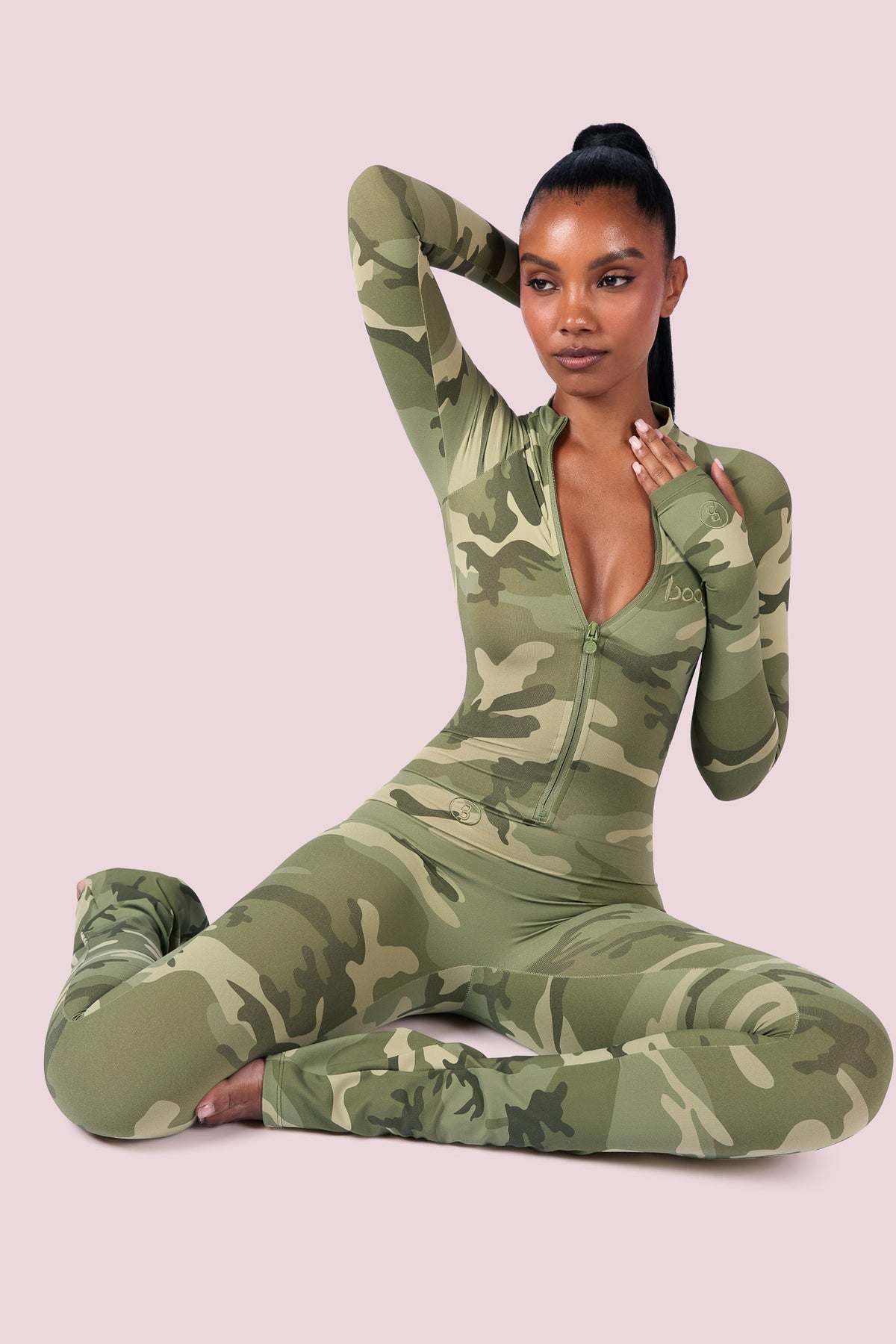 BASICS JUMPSUIT (LIGHT GREEN CAMO)