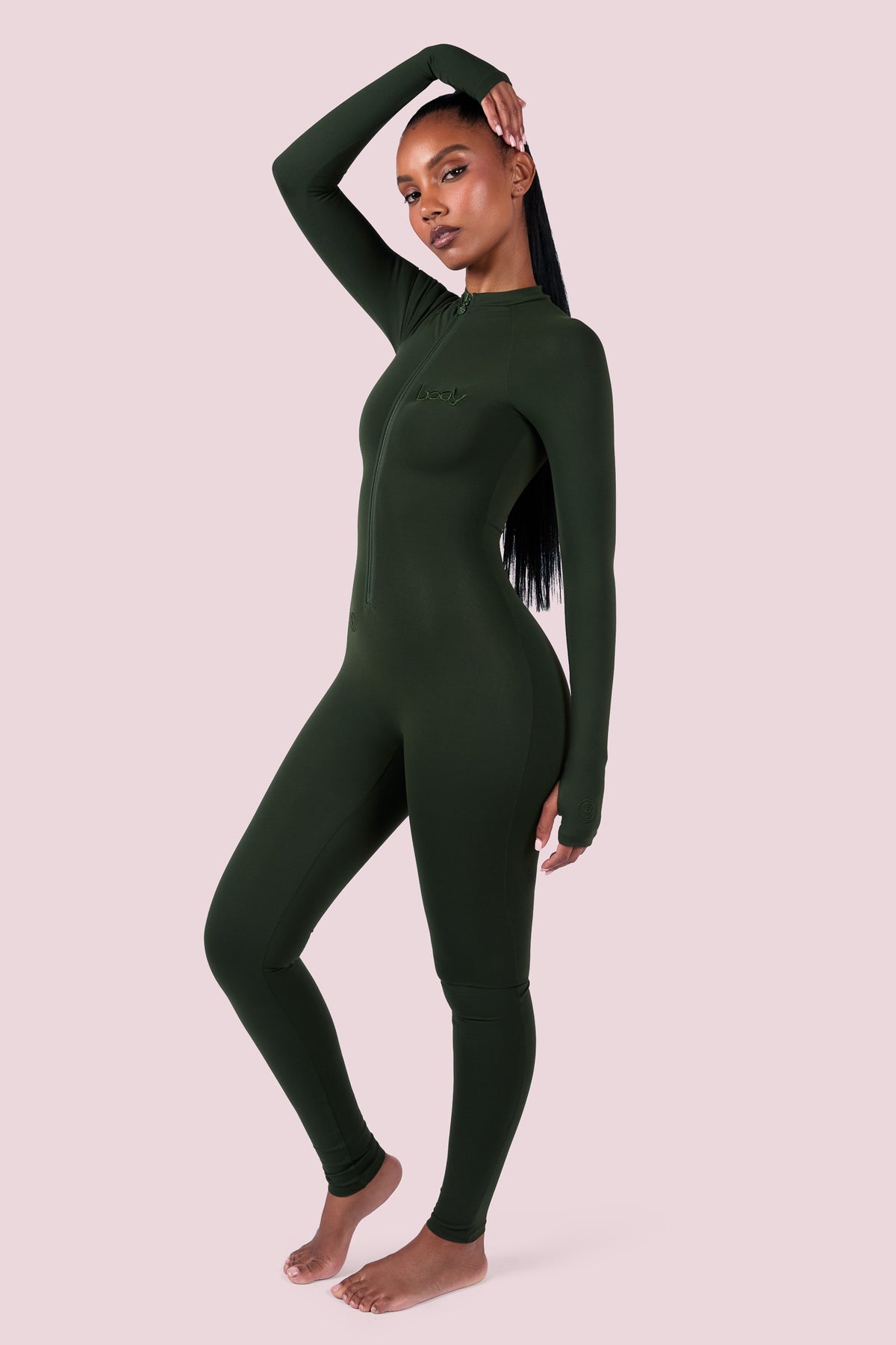 BASICS JUMPSUIT (OLIVE)