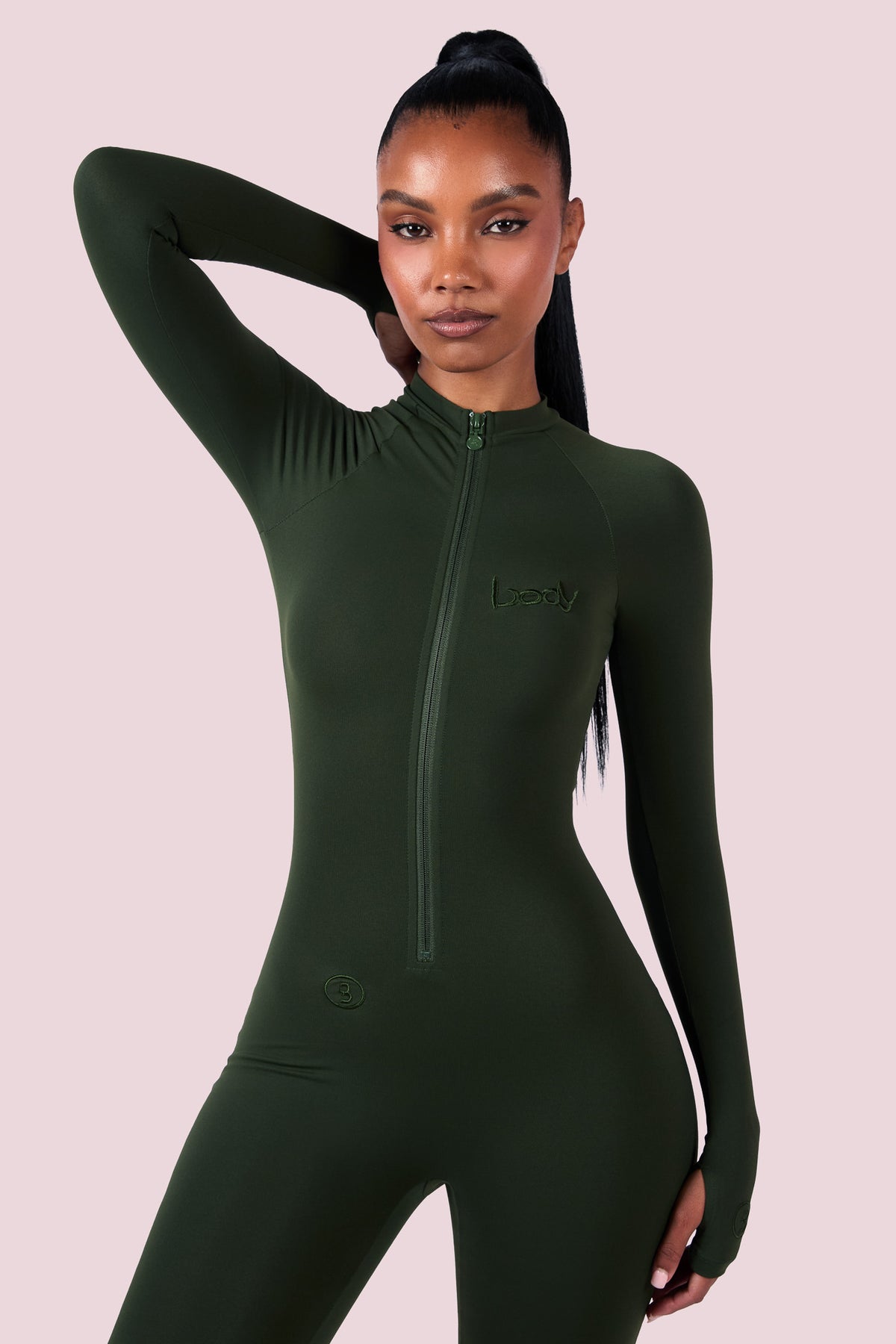 BASICS JUMPSUIT (OLIVE)