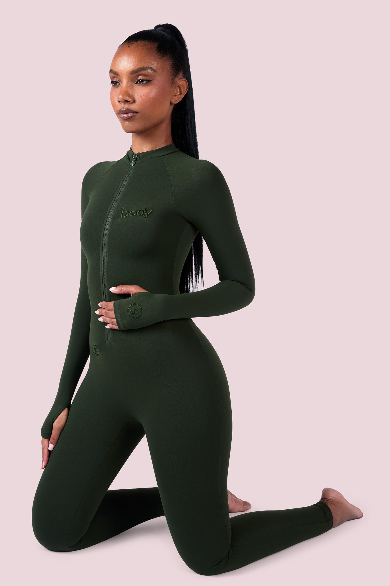 BASICS JUMPSUIT (OLIVE) — Body by Raven Tracy