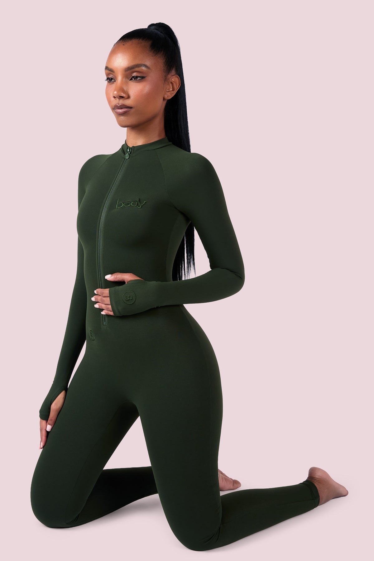 BASICS JUMPSUIT (OLIVE)