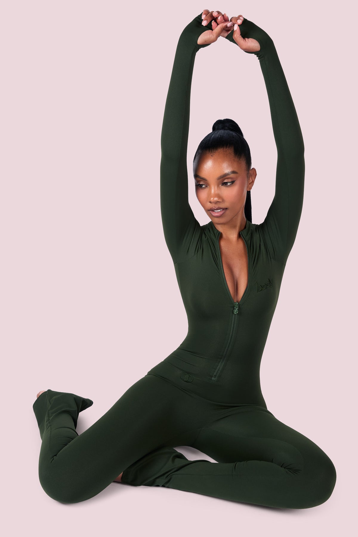 BASICS JUMPSUIT (OLIVE)
