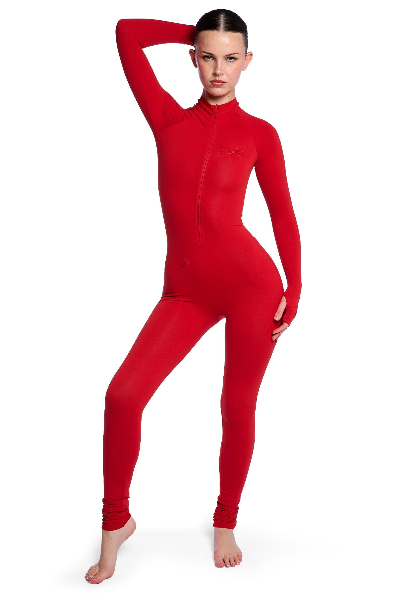 BASICS JUMPSUIT (KISS ME RED)