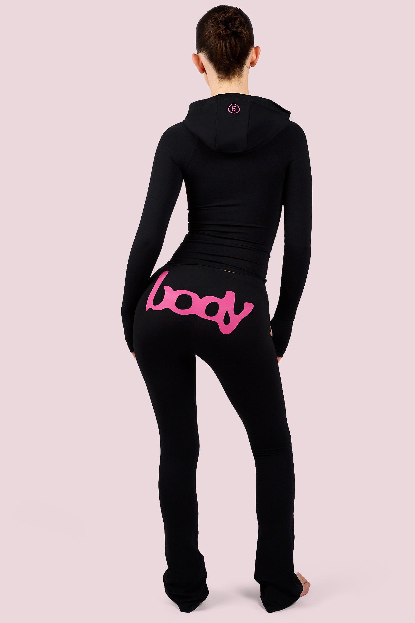 BASICS HOODIE 2.0 (BLACK/MAGENTA)
