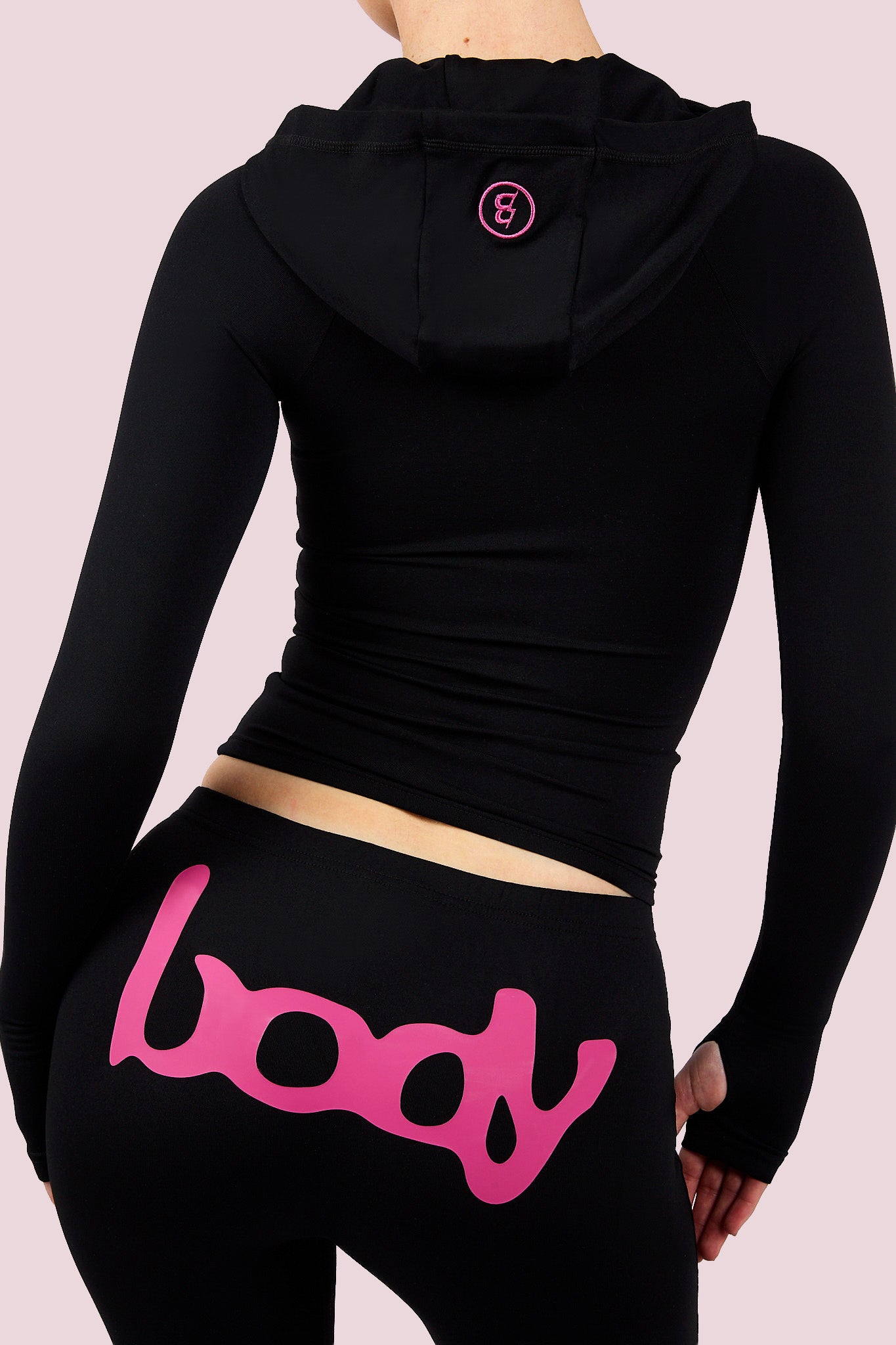 BASICS HOODIE 2.0 (BLACK/MAGENTA)