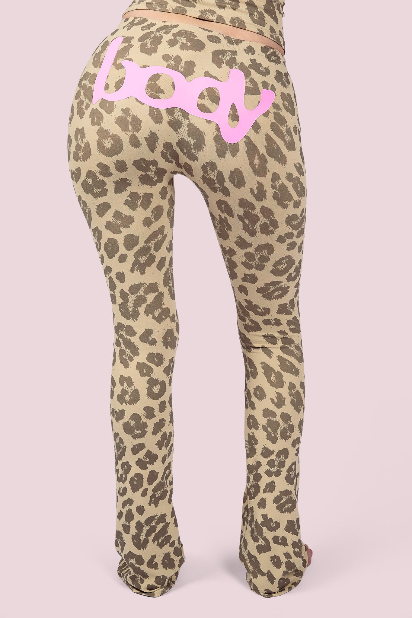 BASICS ULTRA LOW-RISE LEGGINGS 2.0 (LEOPARD/BABY PINK)