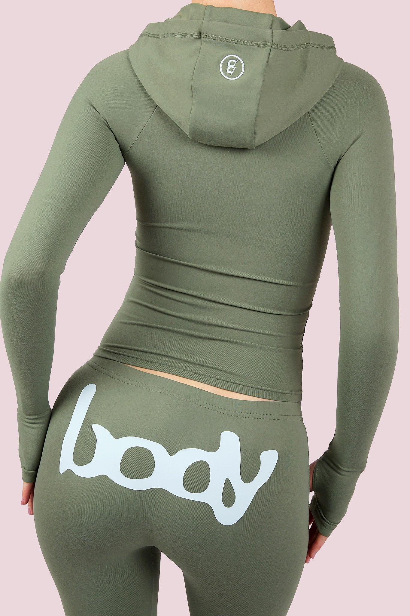 BASICS ULTRA LOW-RISE LEGGINGS 2.0 (OLIVE GREEN/SKY BLUE)
