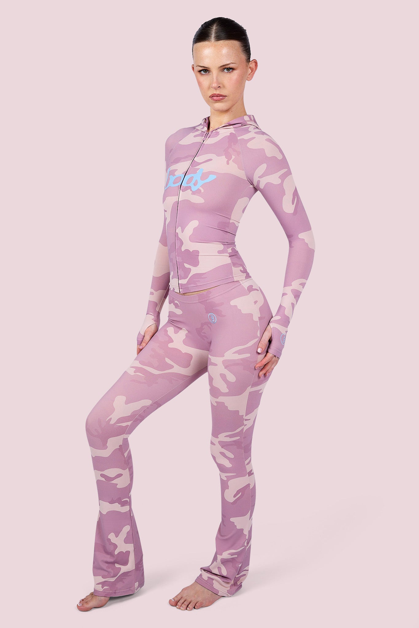 BASICS ULTRA LOW-RISE LEGGINGS 2.0 (PINK CAMO/BABY BLUE)