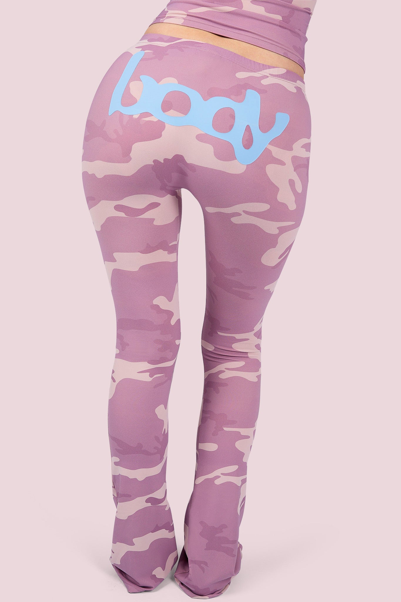 BASICS ULTRA LOW-RISE LEGGINGS 2.0 (PINK CAMO/BABY BLUE)