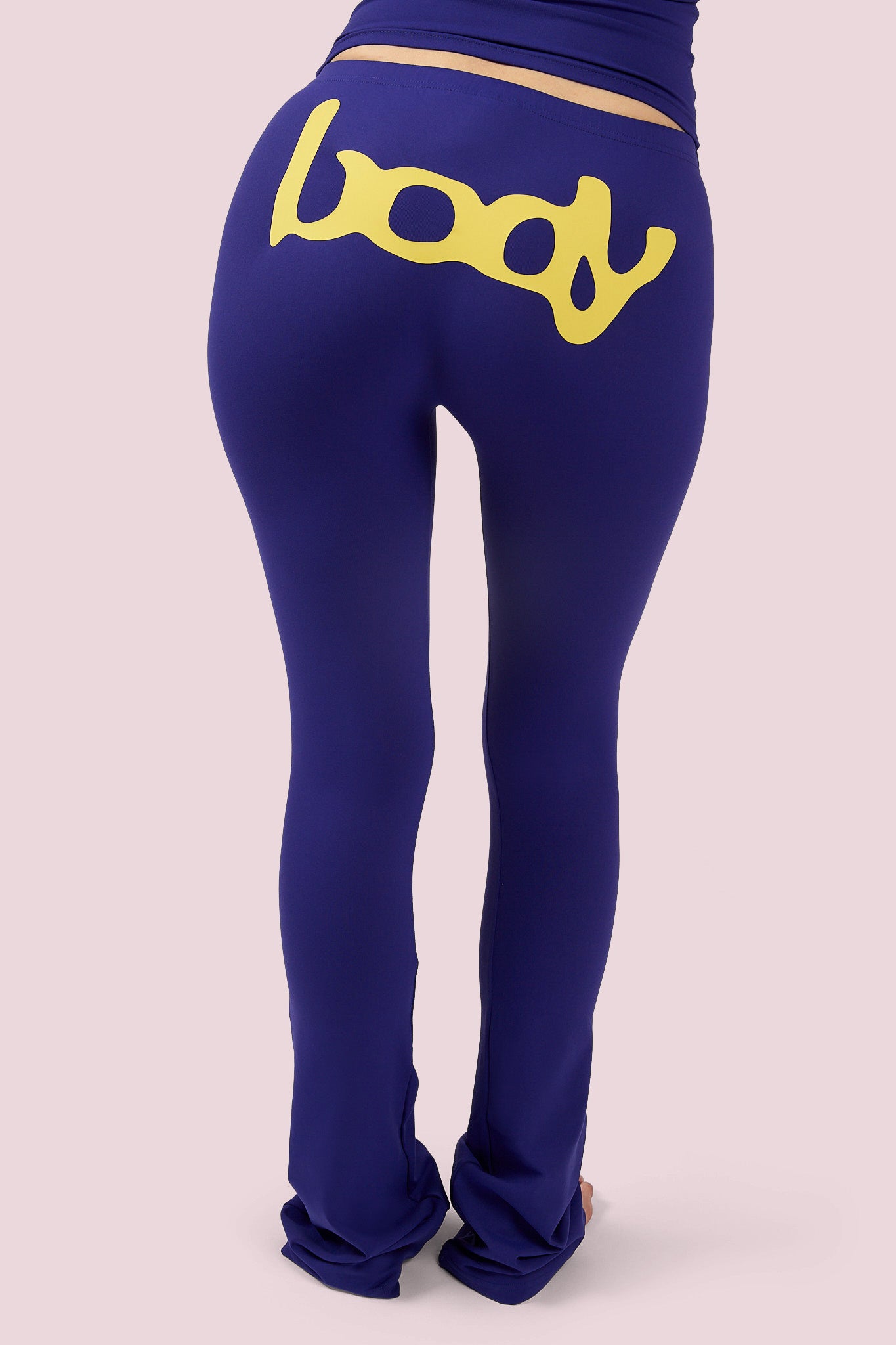 BASICS ULTRA LOW-RISE LEGGINGS 2.0 (INDIGO BLUE/YELLOW) — Body by