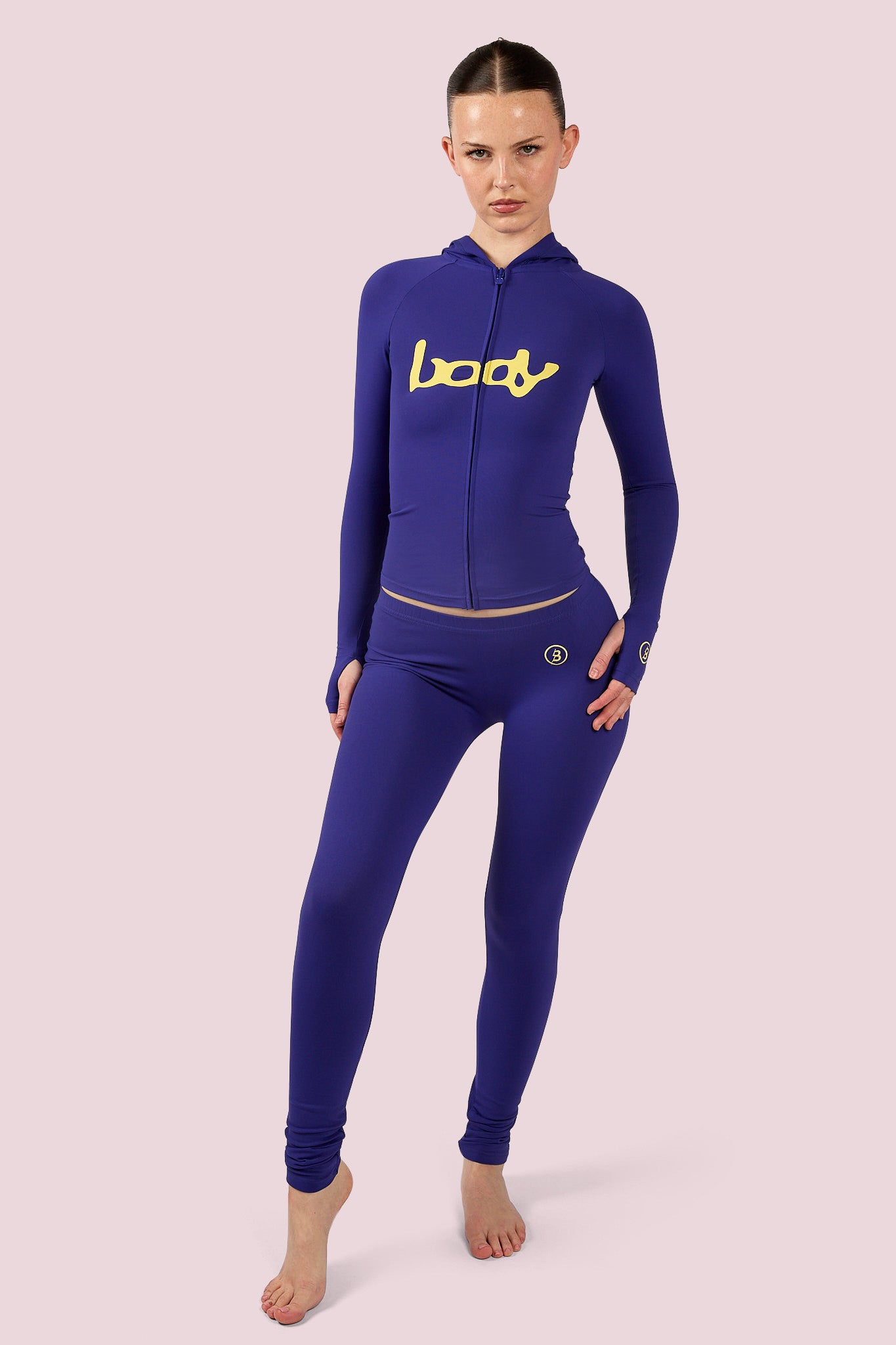 BASICS ULTRA LOW-RISE LEGGINGS 2.0 (INDIGO BLUE/YELLOW)