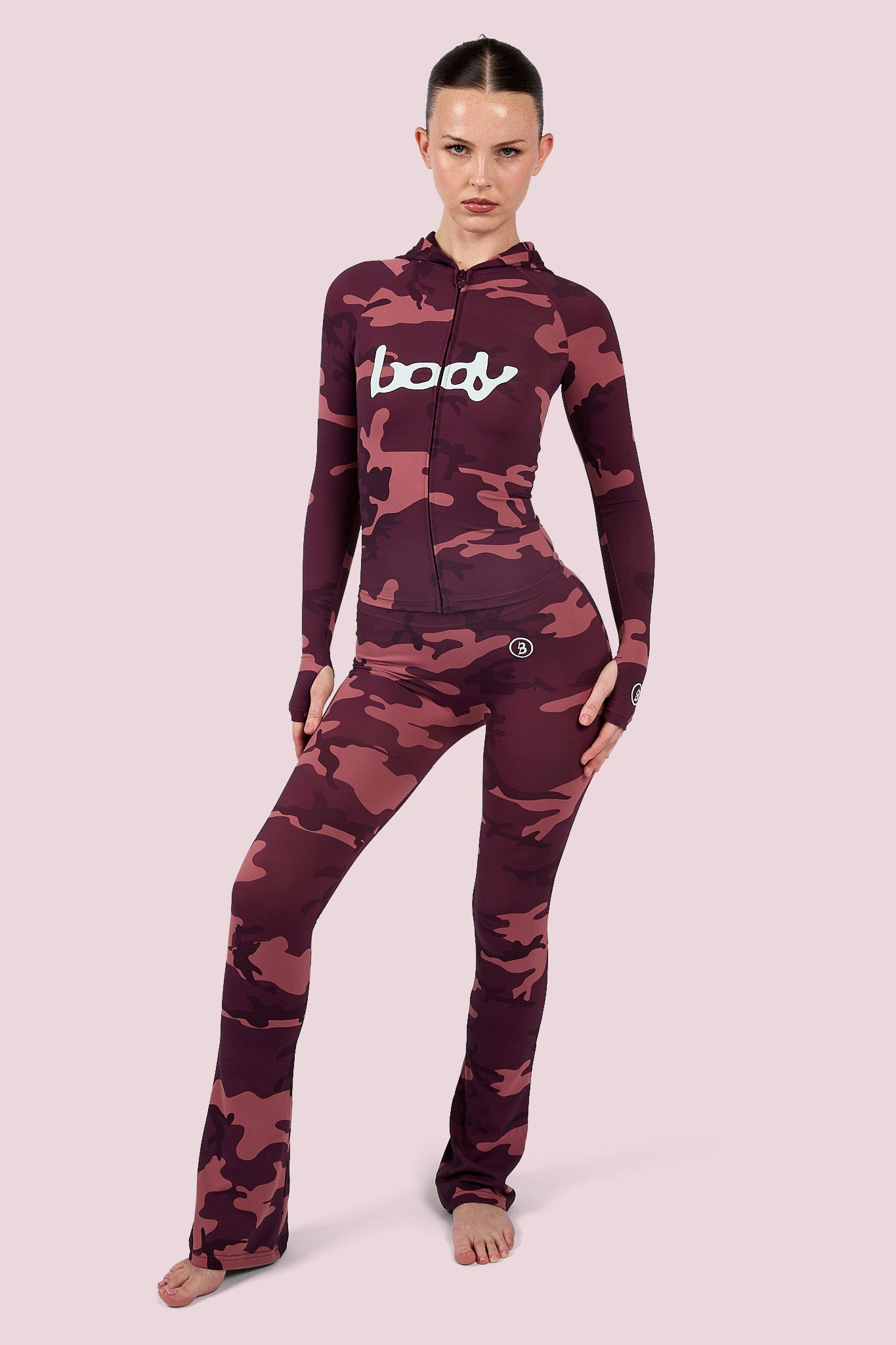BASICS ULTRA LOW-RISE LEGGINGS 2.0 (BERRY CAMO/SKY BLUE)