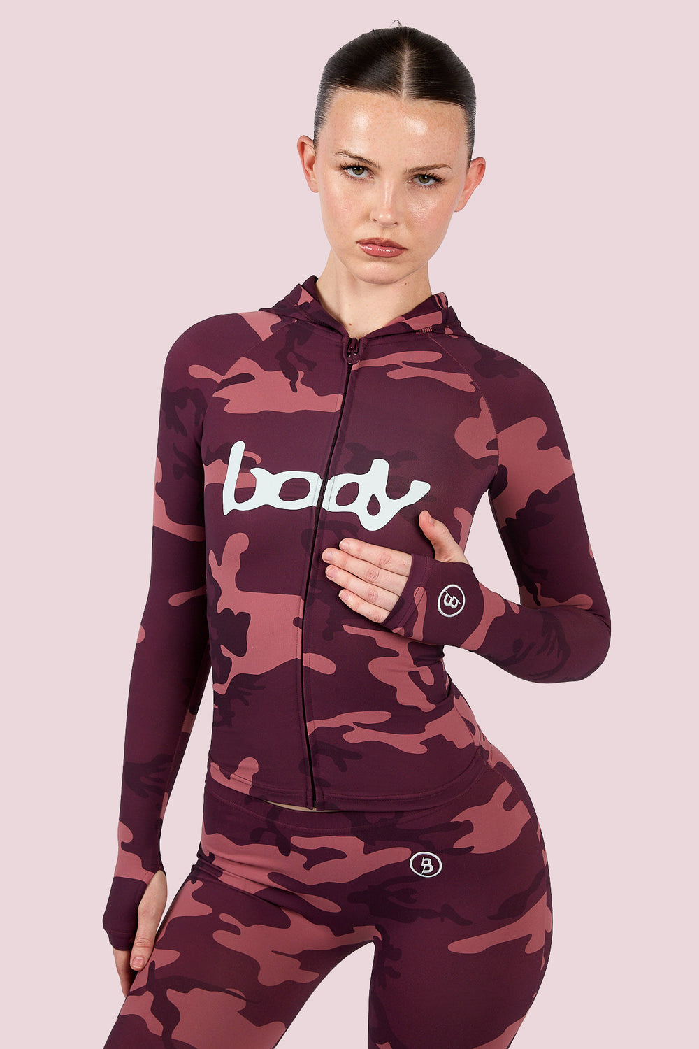 BASICS HOODIE 2.0 (BERRY CAMO/SKY BLUE)