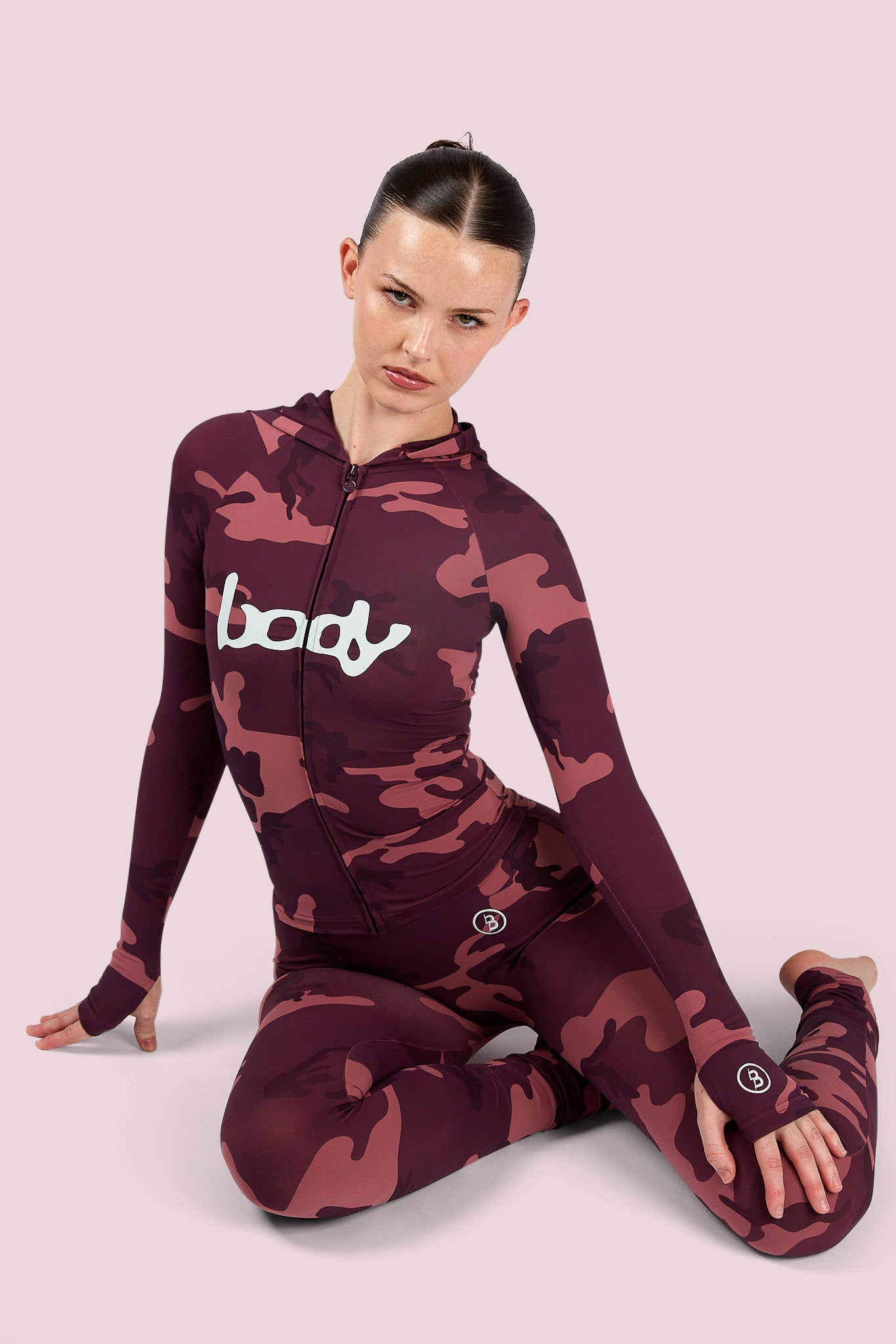 BASICS ULTRA LOW-RISE LEGGINGS 2.0 (BERRY CAMO/SKY BLUE)