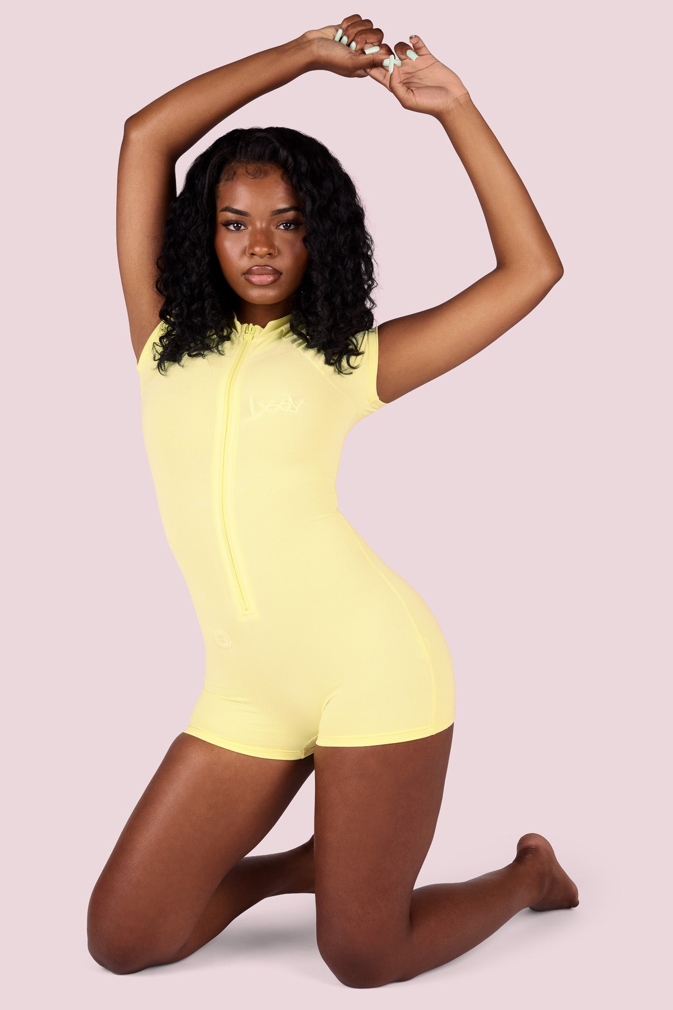 BASICS ROMPER (LEMON)
