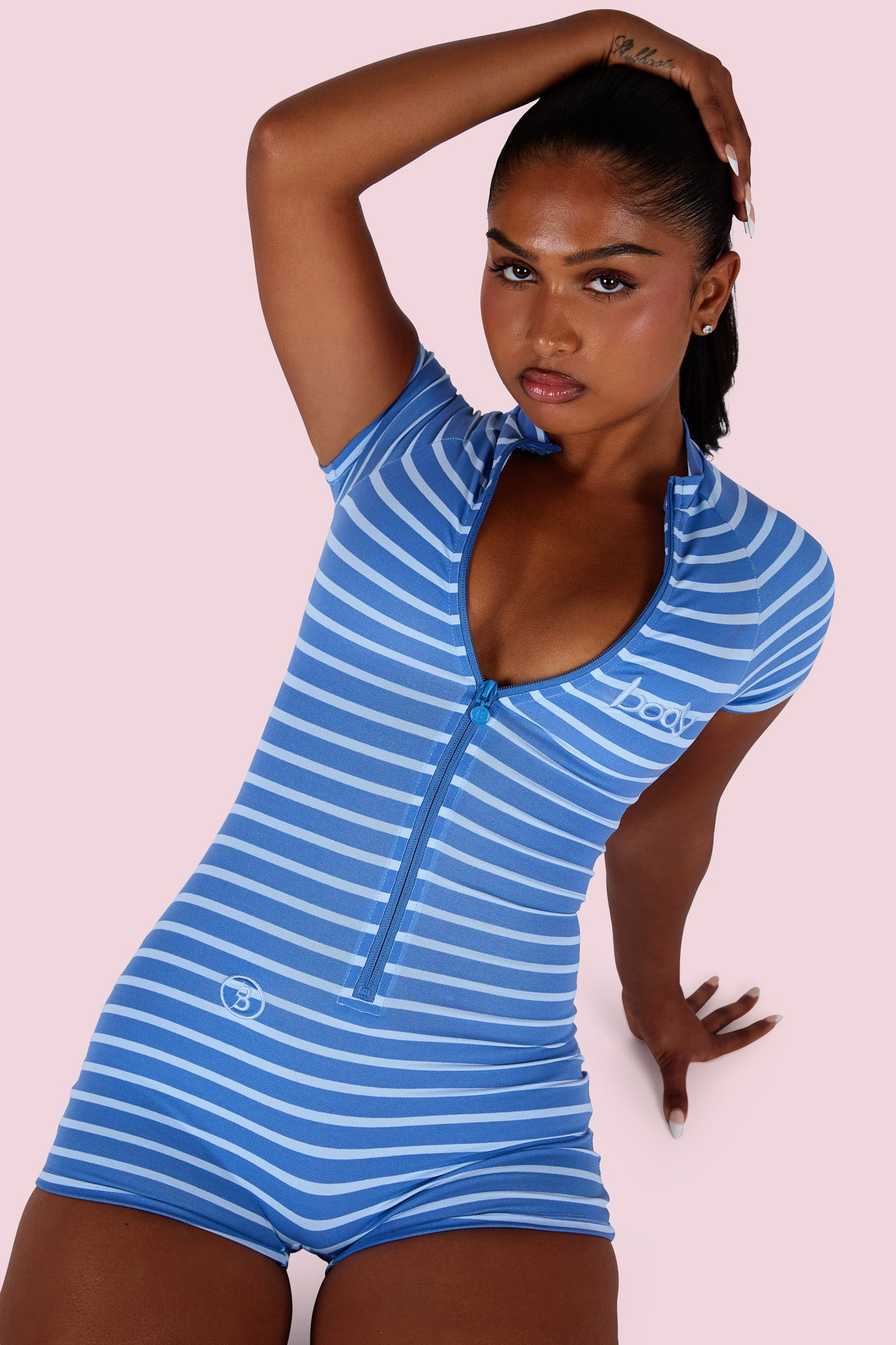 BASICS ROMPER (LIL BABY BLUE)