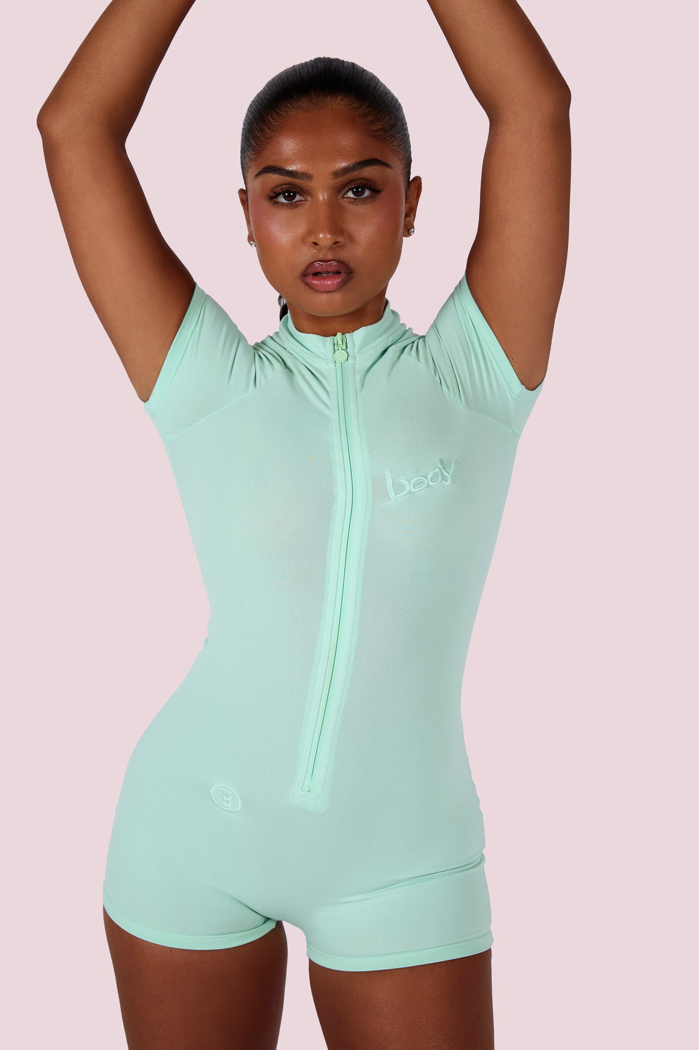 BASICS ROMPER (MINT GREEN)